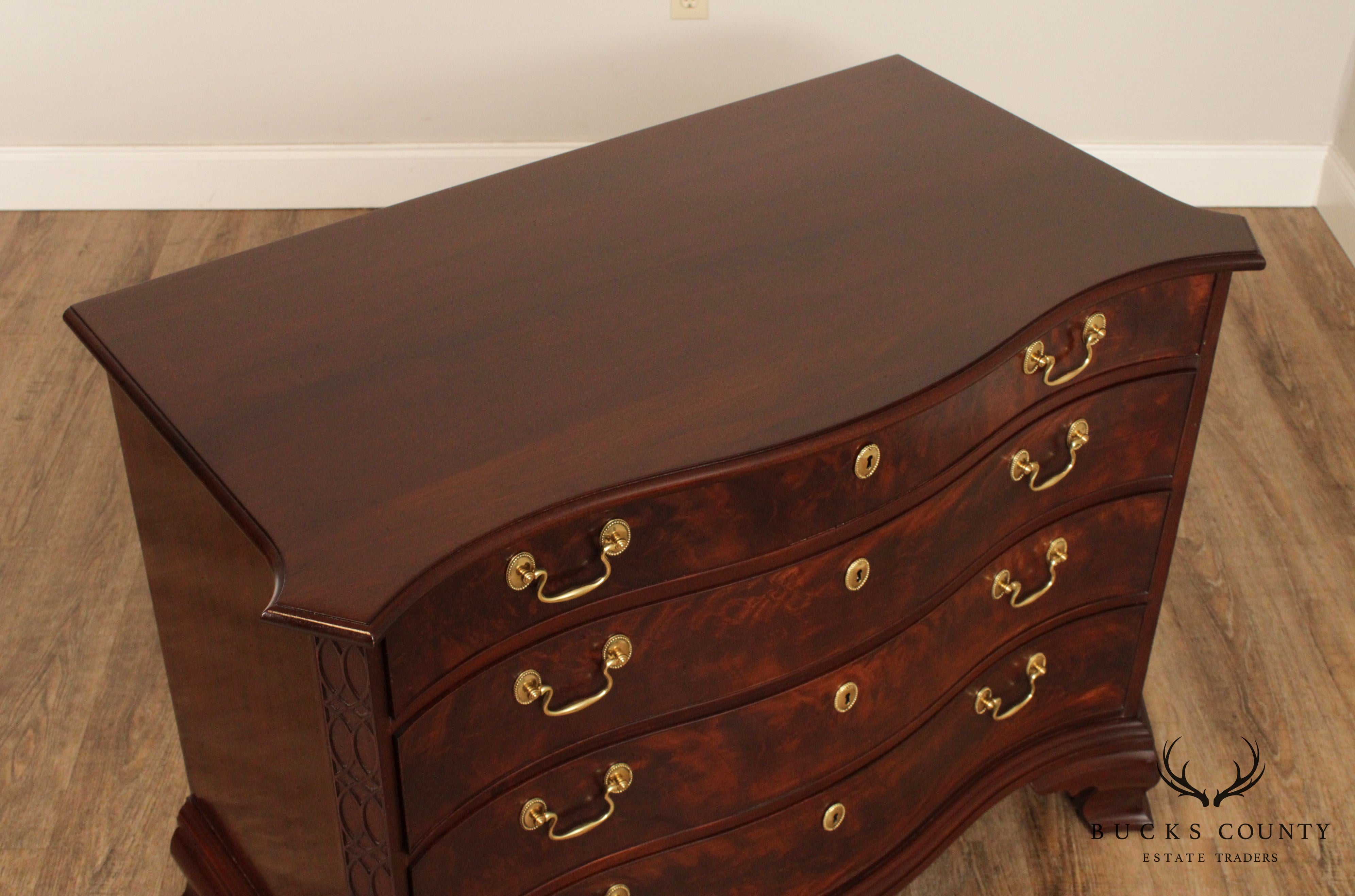 Stickley Colonial Williamsburg Reserve Collection Mahogany Chippendale Style Chest of Drawers