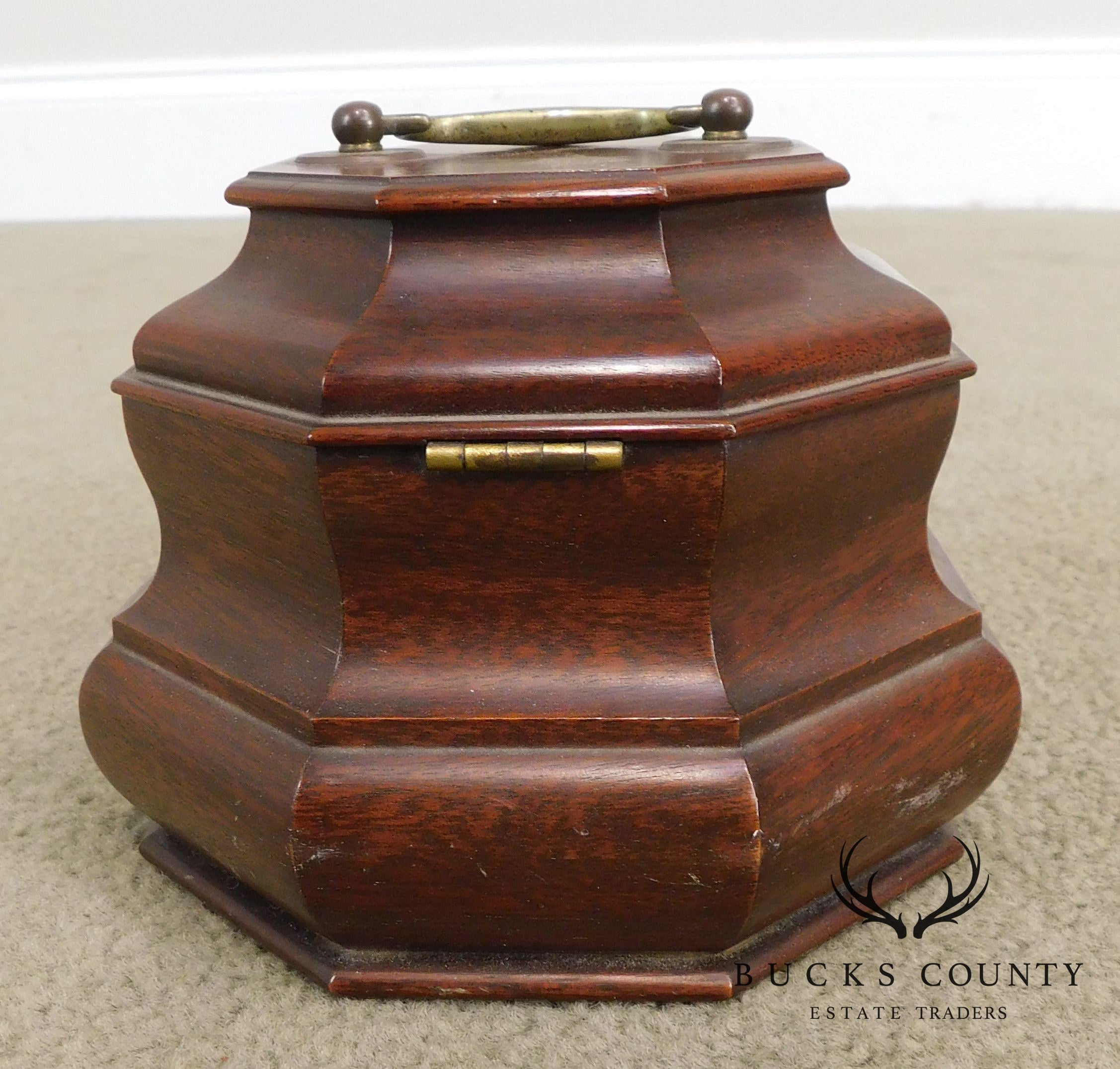 Set of 2 Colonial Williamsburg Octagonal Tea Caddies