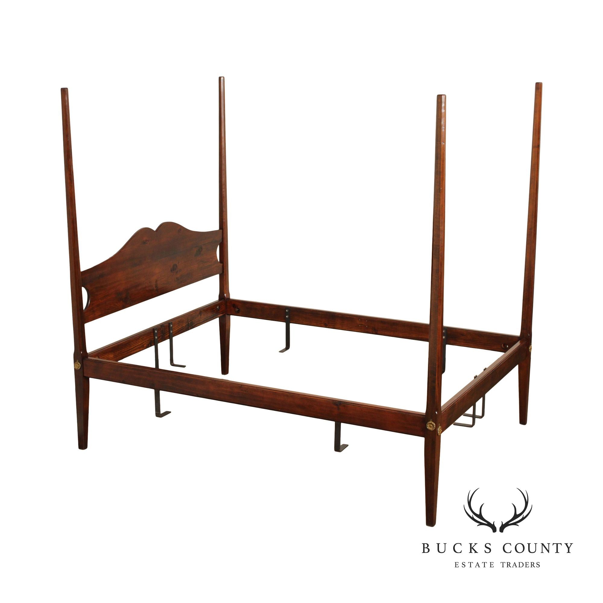 Stephen Von Hohen Shaker Style Pine Queen Poster Bed