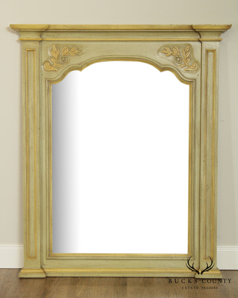 John Widdicomb Vintage French Louis XV Style Painted Wall Mirror