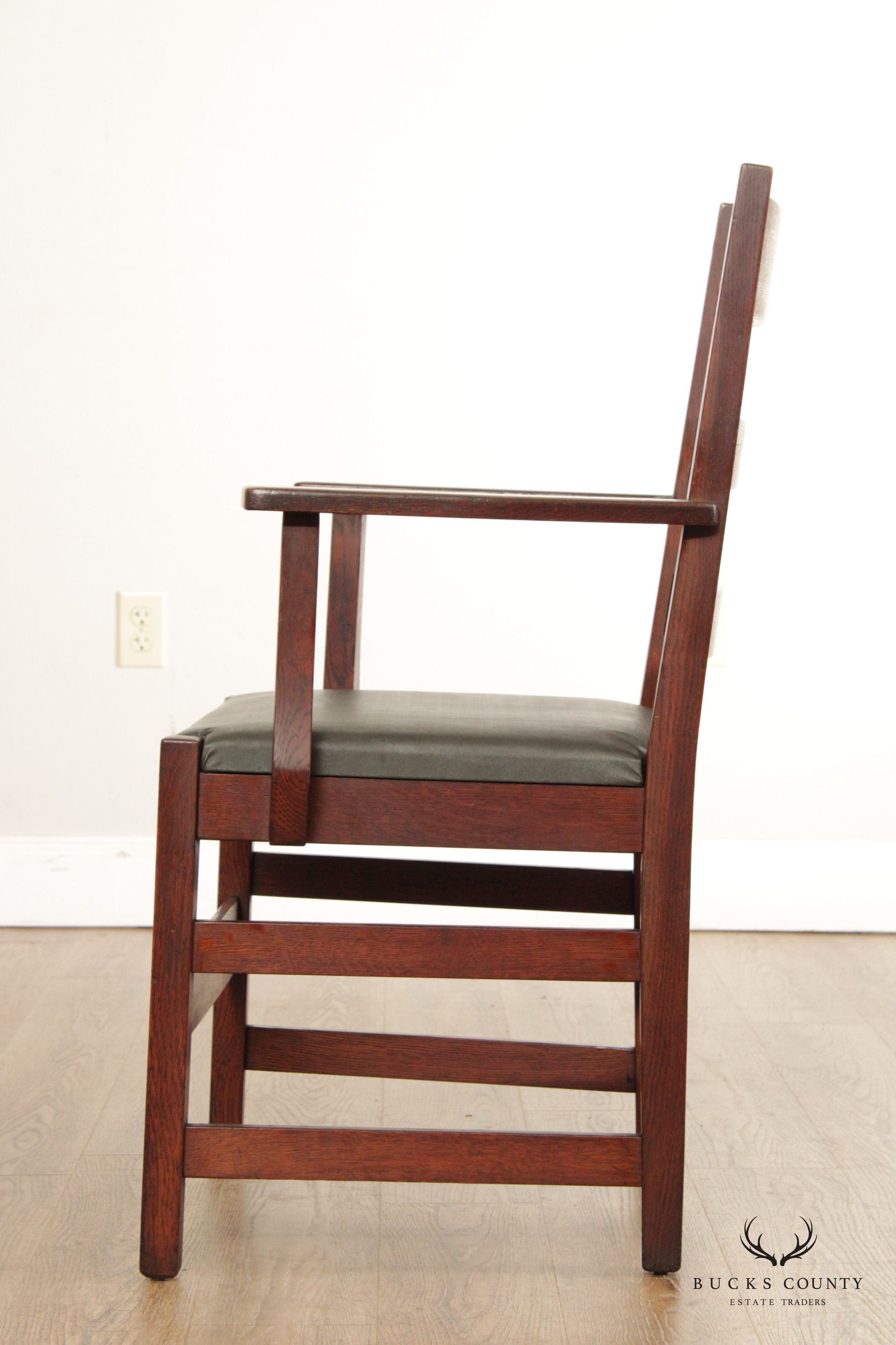 L. & J.G. Stickley Antique Mission Oak Armchair