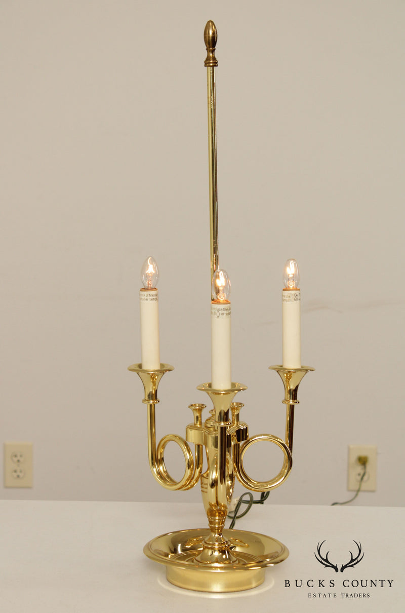 Baldwin Brass 3-Light Bouillotte Table Lamp