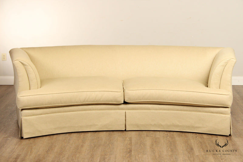 Hickory White Contemporary Curved Back Sofa