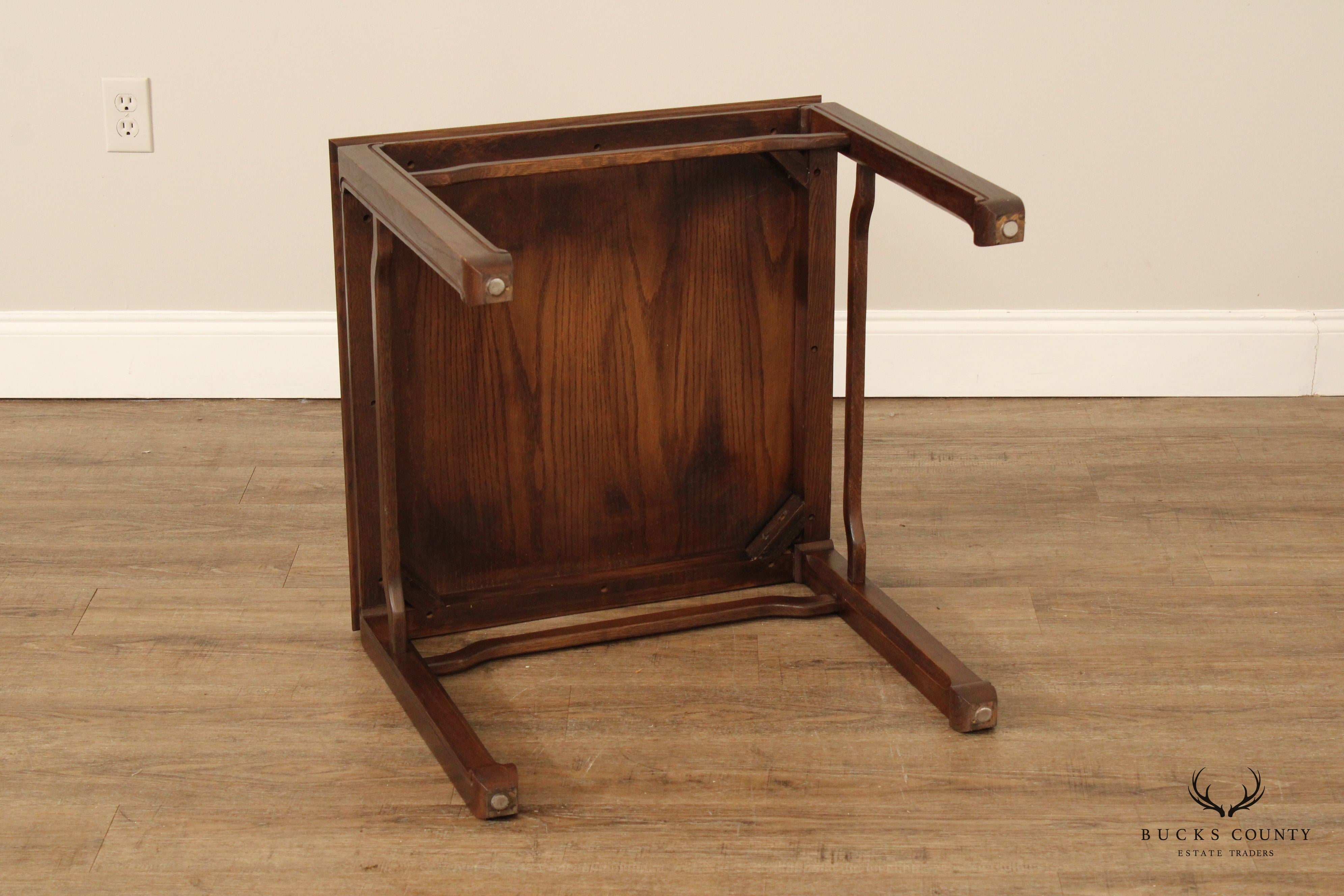 Davis Chinese Ming Dynasty Style Carved Oak Side Table