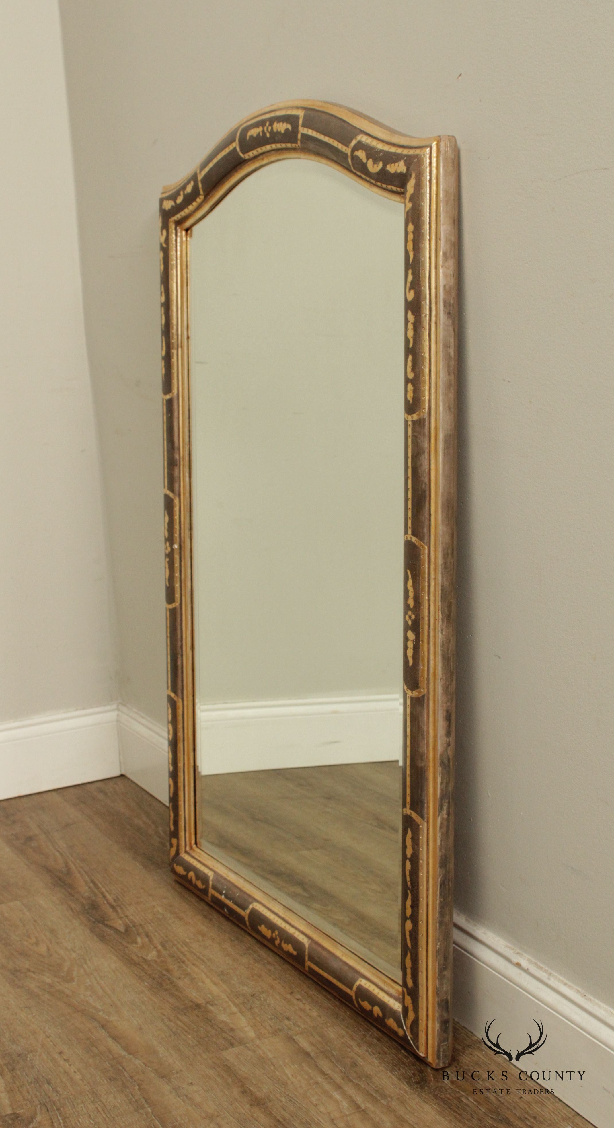 LaBarge Italian Hollywood Regency Beveled Wall Mirror