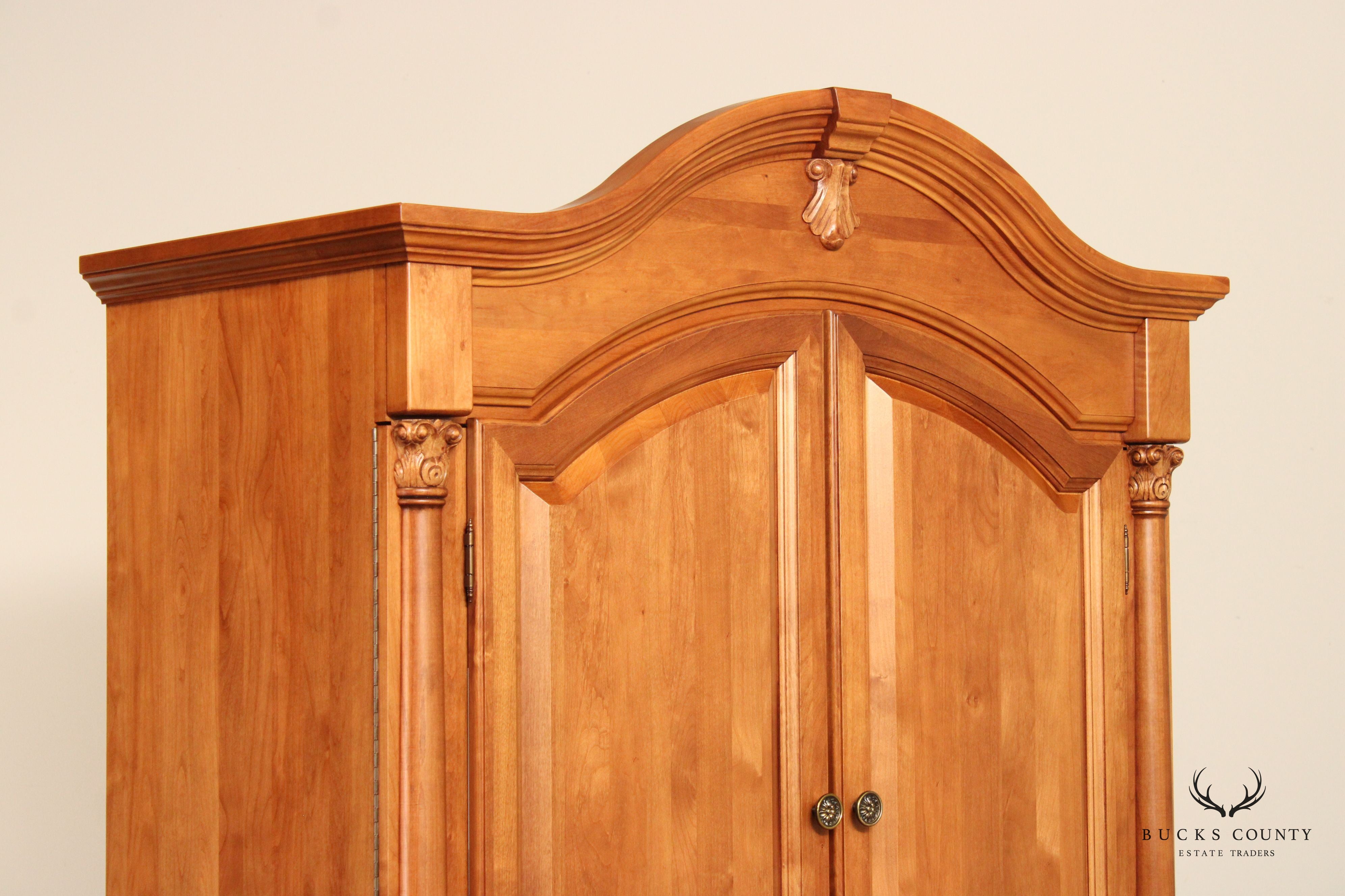 Mobel Inc. Traditional Solid Maple Armoire