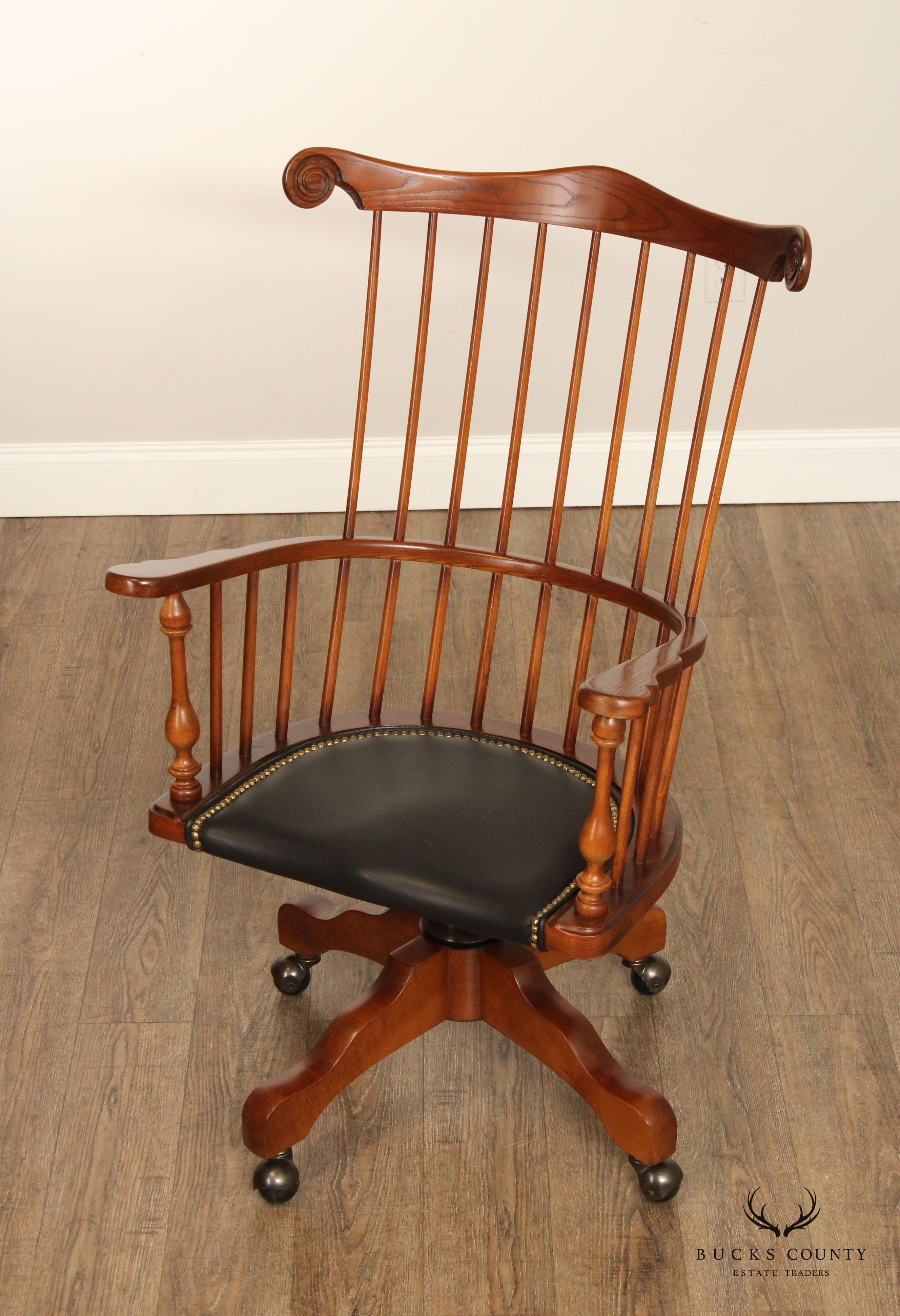 Frederick Duckloe Comb Back Windsor Office Desk Chair