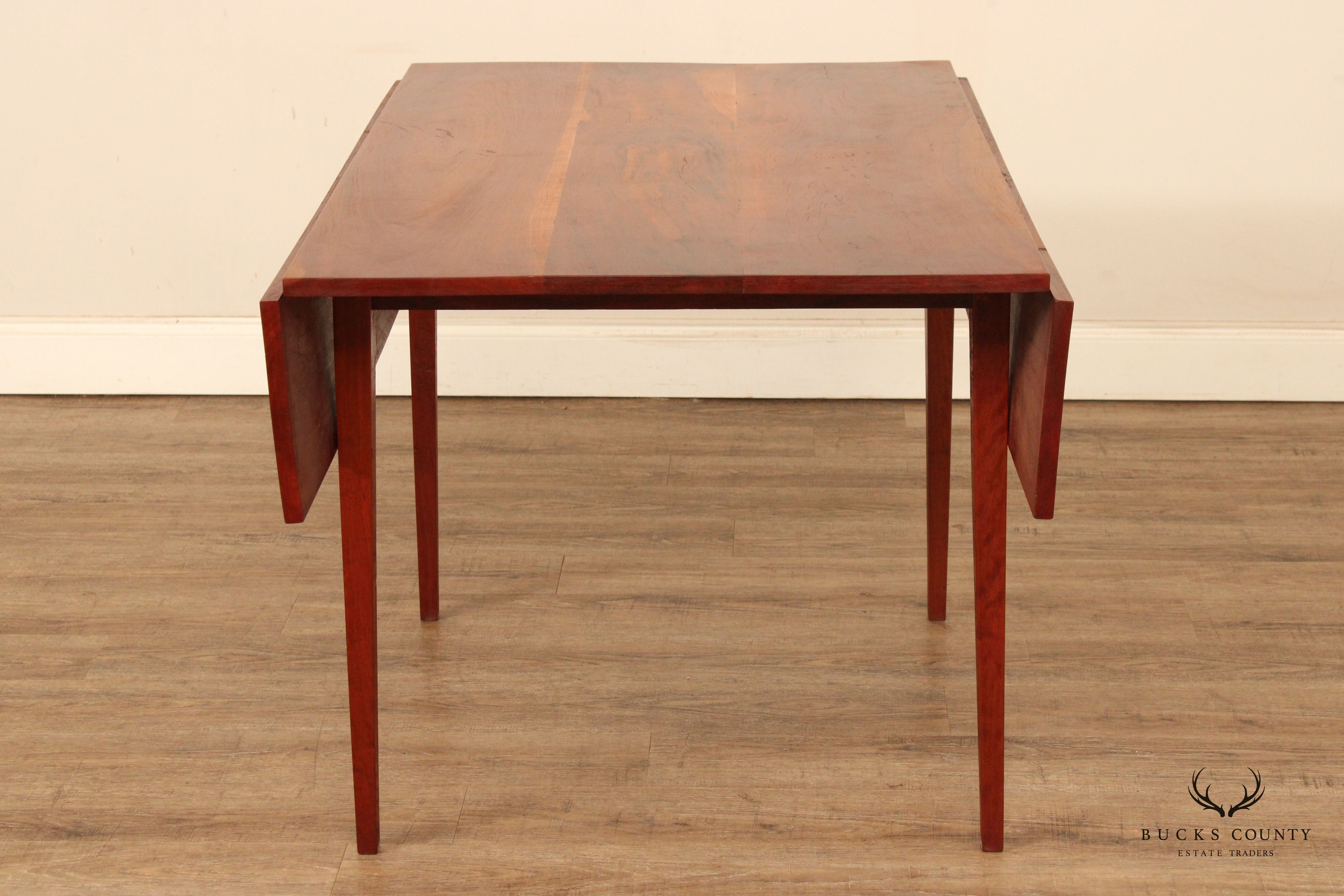 Ray Curran Studio Made Walnut Drop Leaf Dining Table