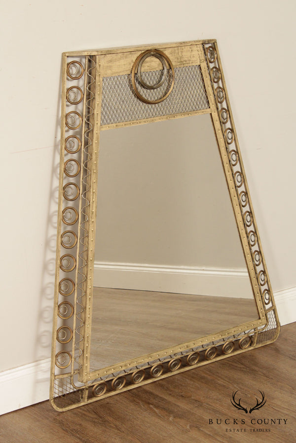 Contemporary Gold Metalwork Wall Mirror