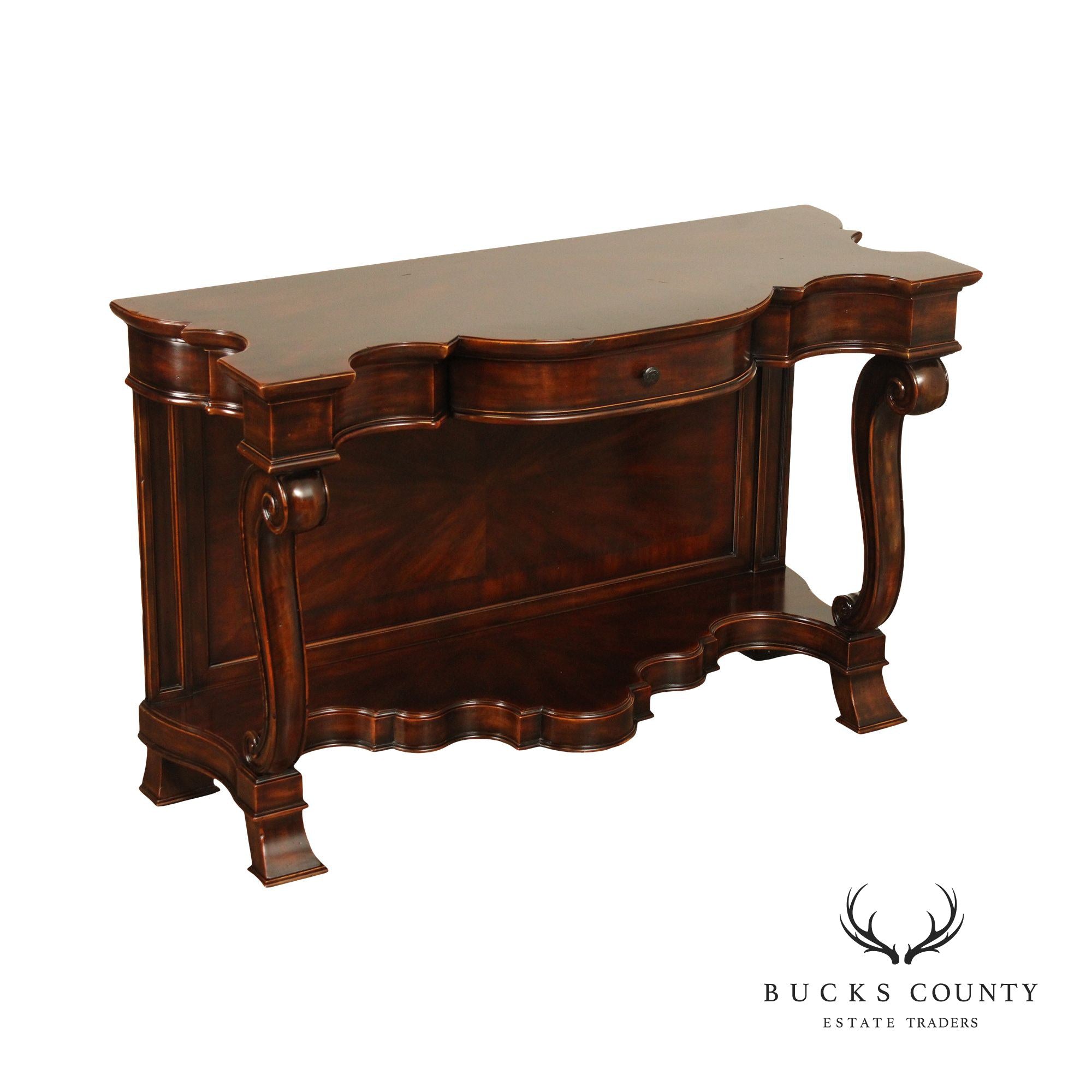 Artistica  Empire Style Mahogany Console Table