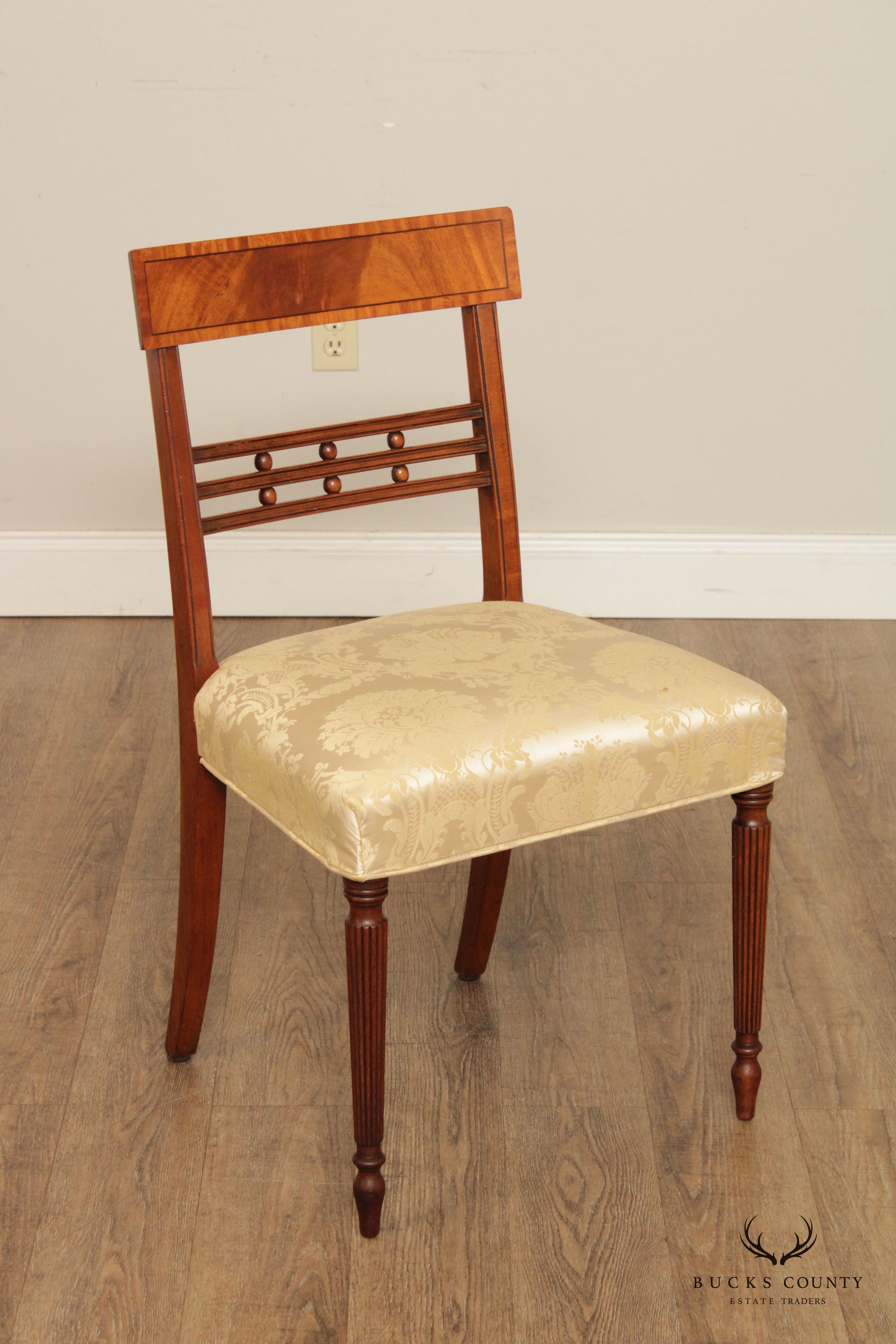 Regency Style Set of Four Mahogany Dining Chairs