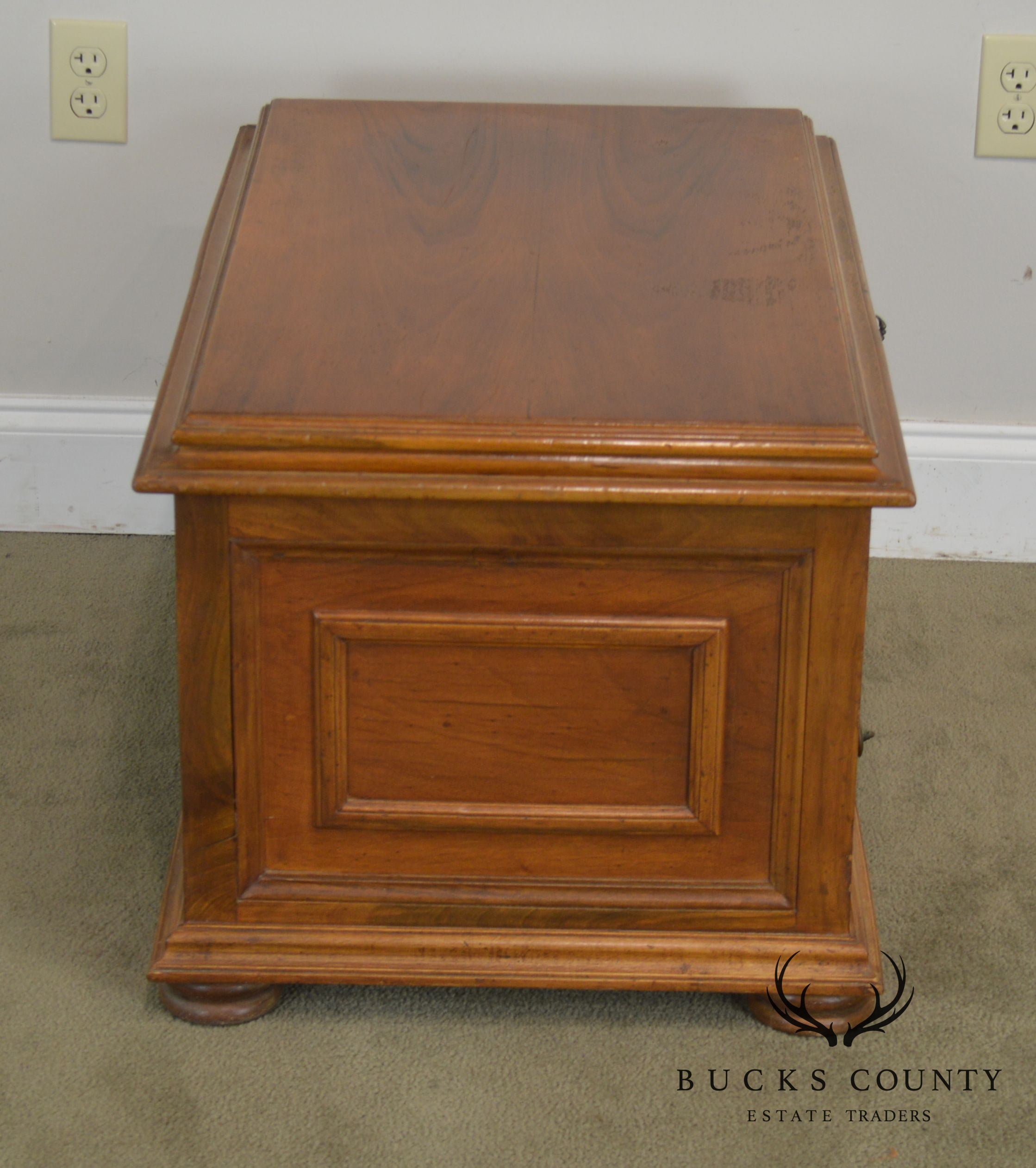 Italian Walnut Silverware Chest Made in Italy for Bloomingdales