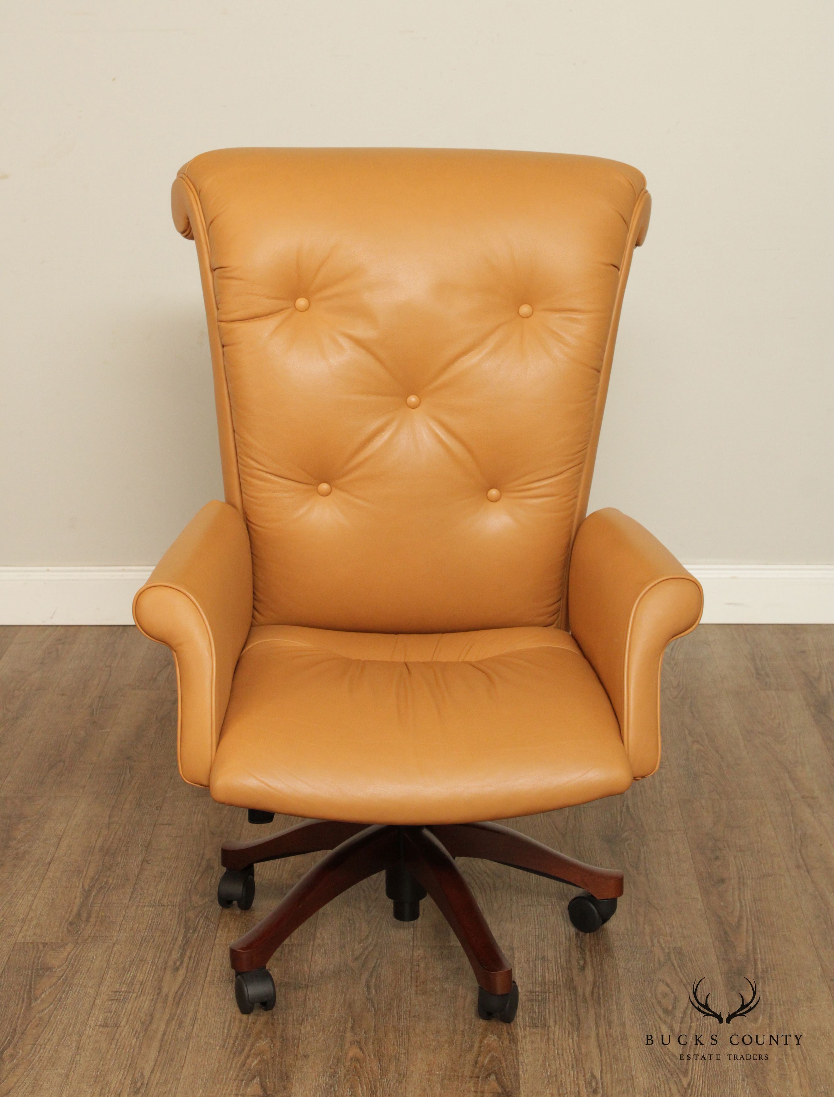 Leathercraft Tufted Leather Executive Office Armchair (B)