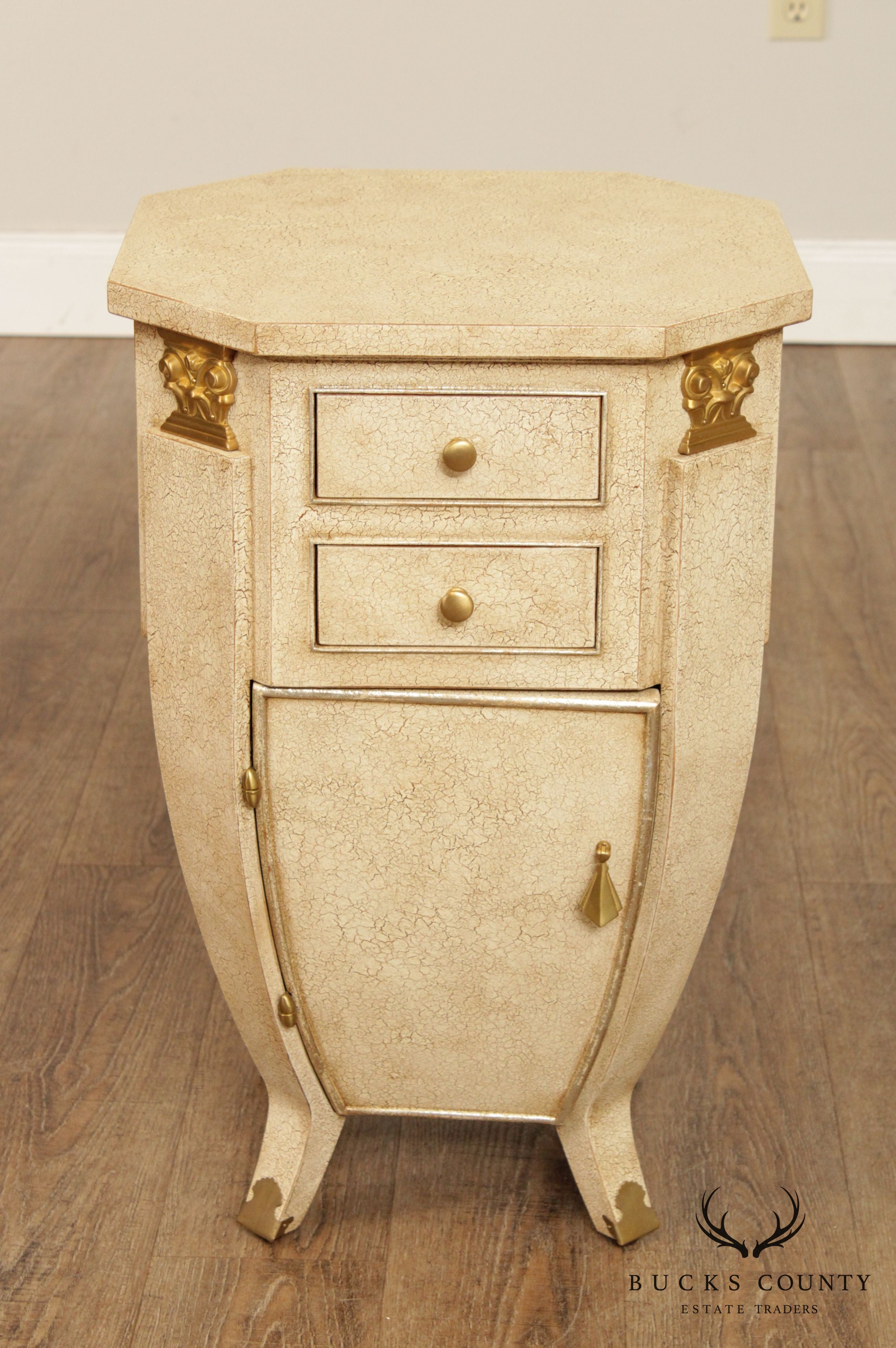 William Switzer Art Deco Style Bombe Nightstand