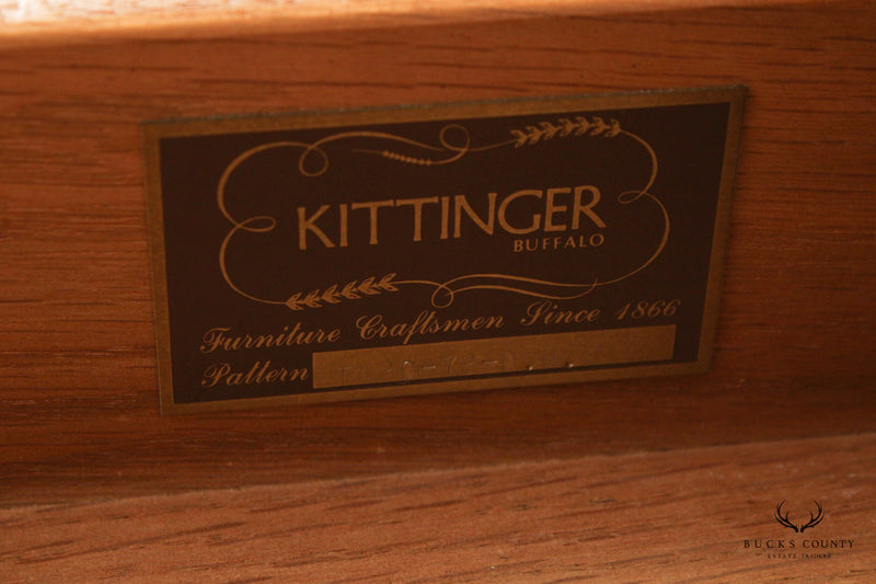 Kittinger Georgian Style Mahogany Leather Top Executive Desk