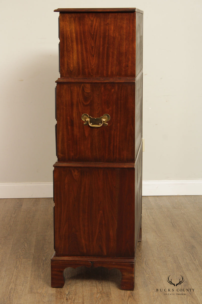 Harden Chippendale Style Cherry Tall Chest of Drawers