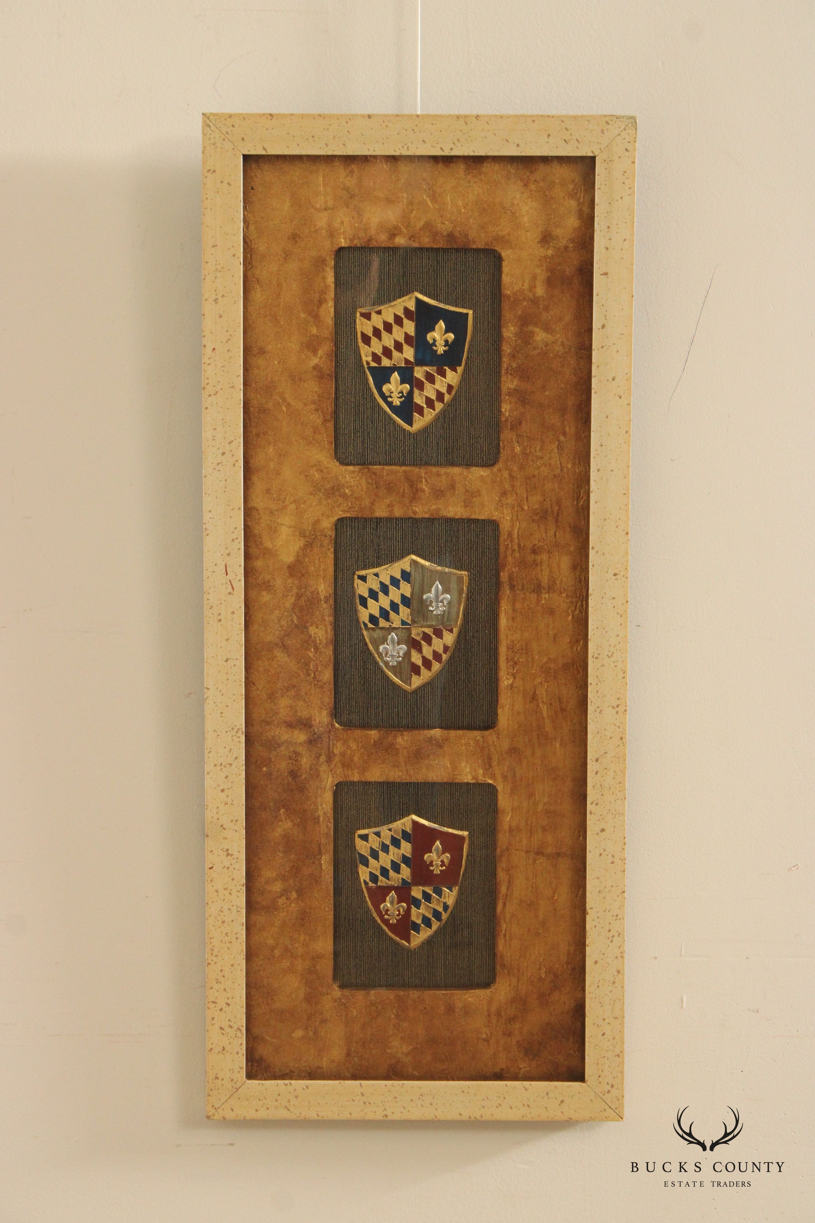 John Richard Shields of Arms Decorative Panel, Custom Framed