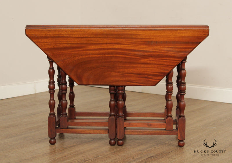 William and Mary Style Gate Leg Drop Leaf Table