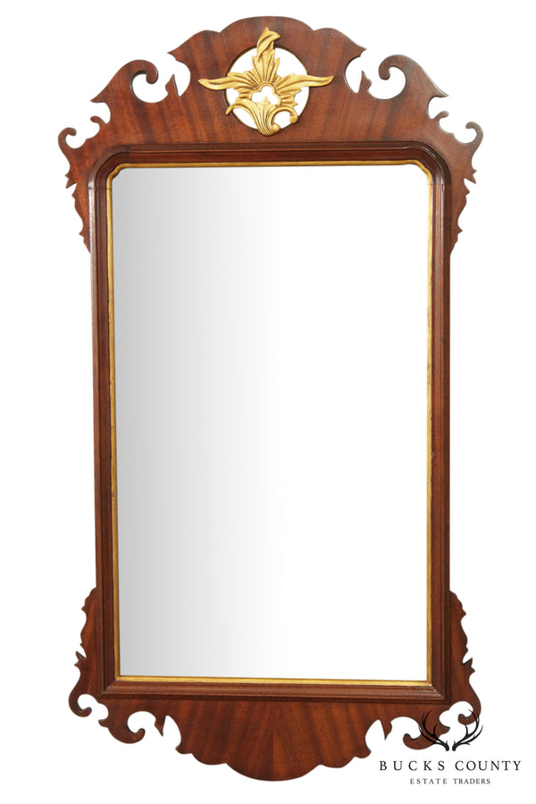 Chippendale Style Quality Mahogany Frame Wall Mirror