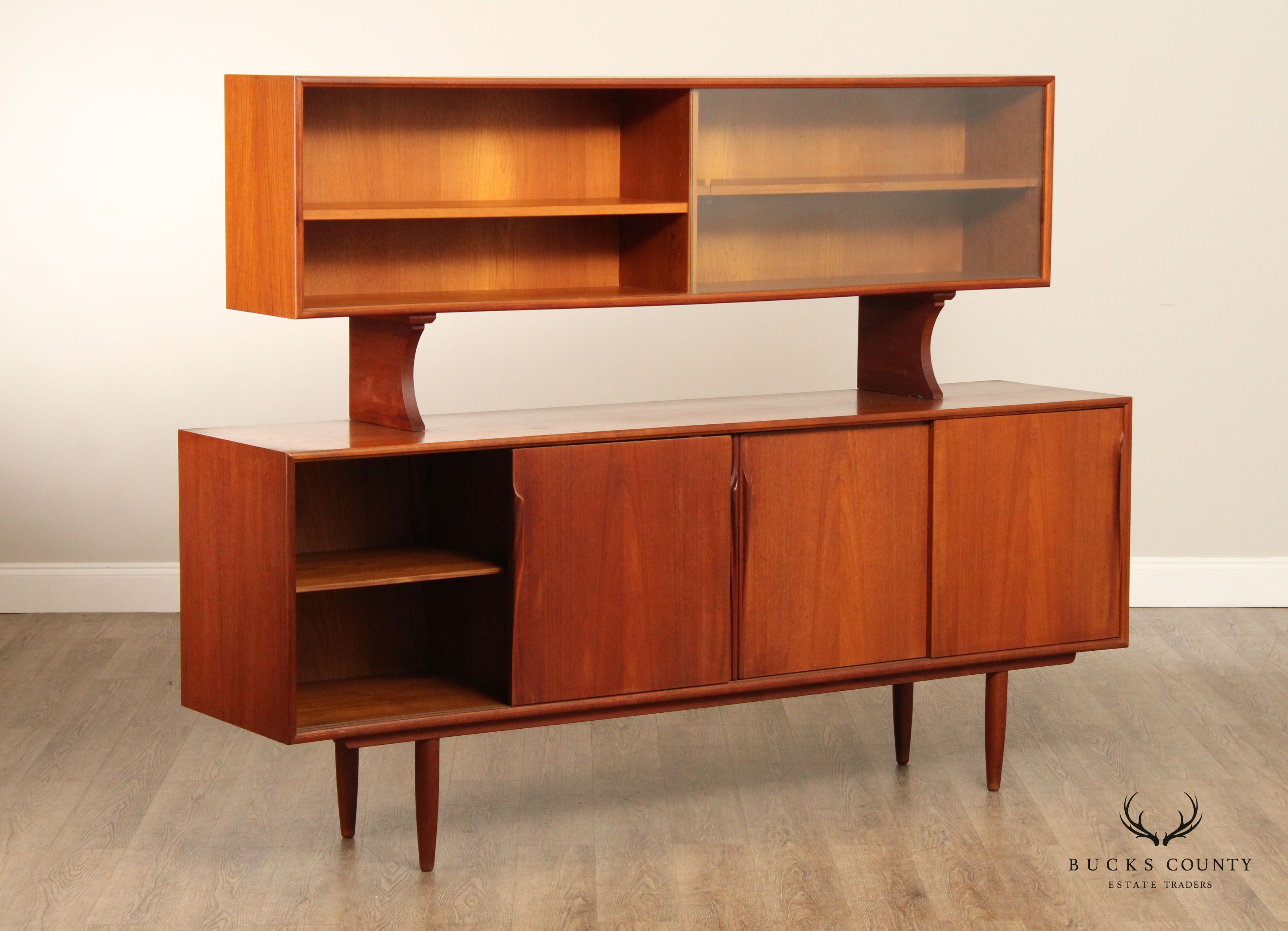 Danish Modern Teak Sideboard Cabinet