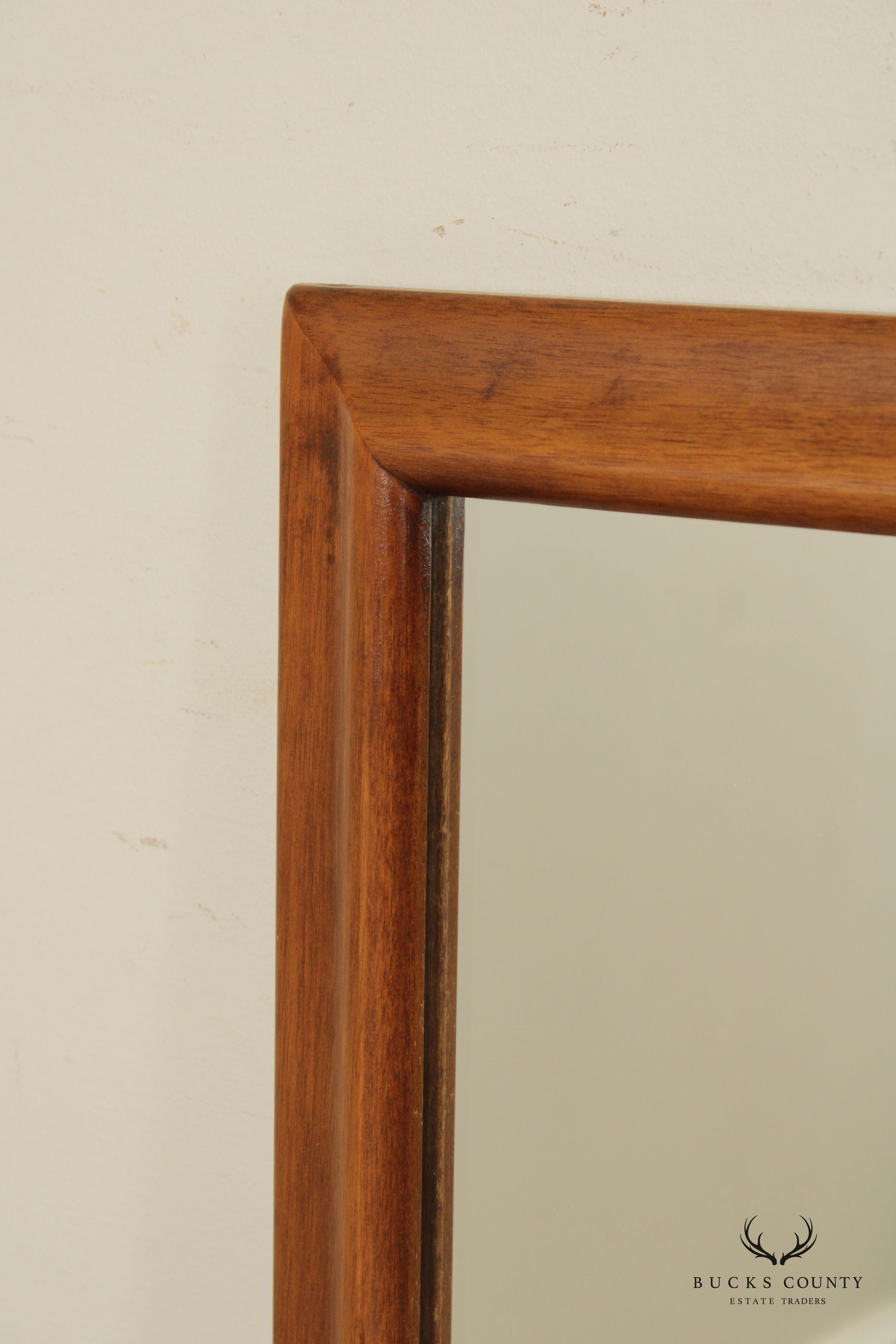 Mid Century Modern Walnut Frame Mirror