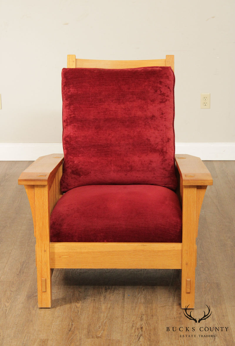 Stickley Mission Collection Natural Oak Morris Chair