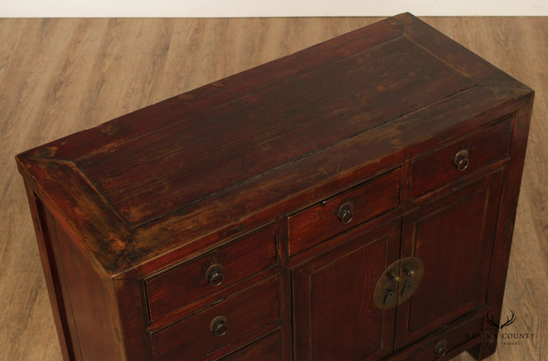 Chinese 19th Century Antique Hardwood Server Cabinet