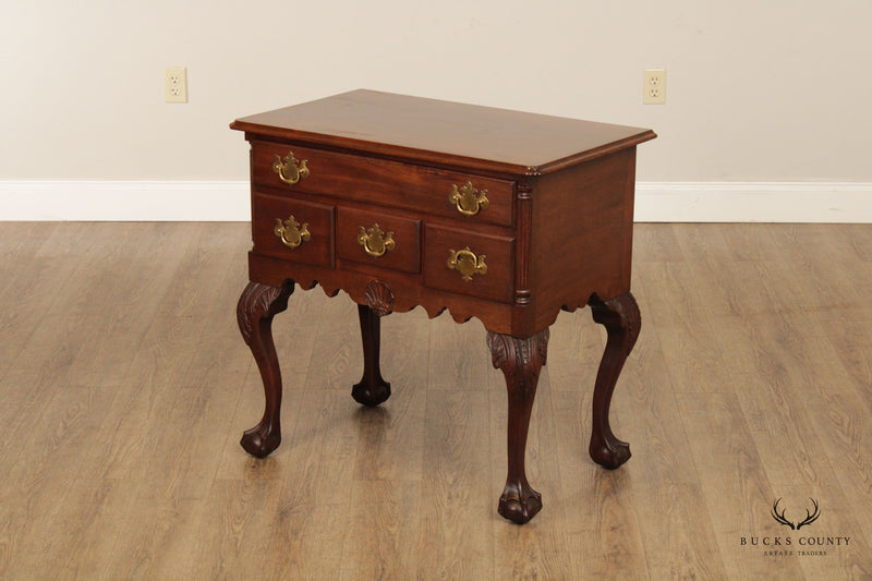 Antique Chippendale Style Ball and Claw Foot Mahogany Lowboy