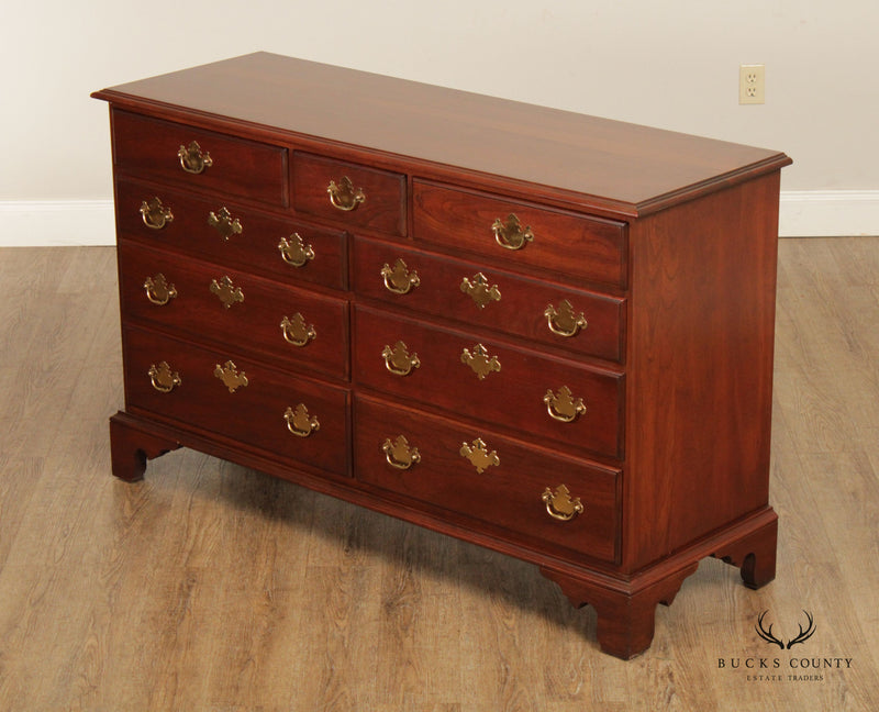 Harden Chippendale Style Cherry Double Dresser