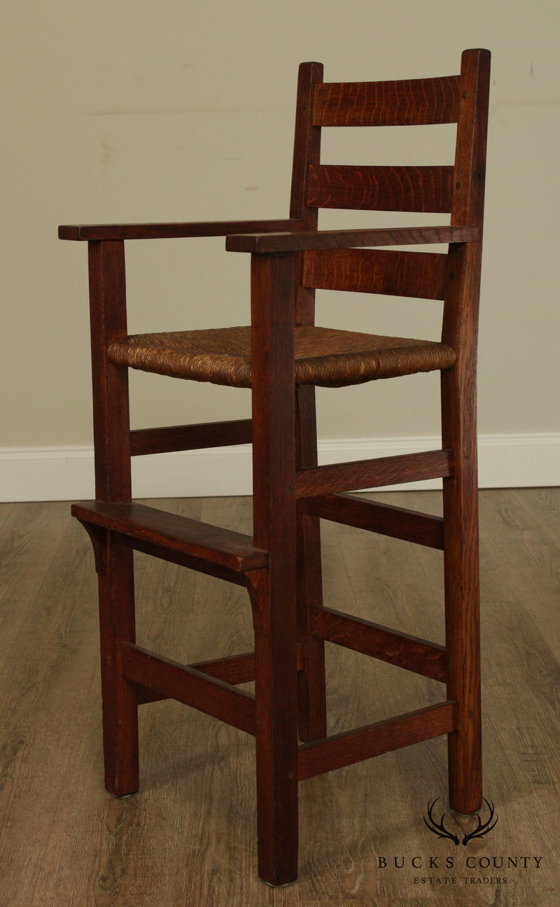 Gustav Stickley Antique Mission Oak High Chair