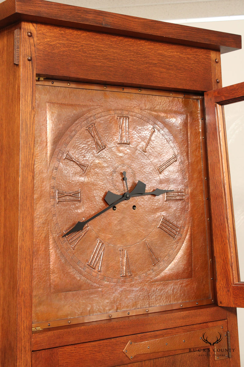 Stickley Mission Collection Oak Asheville Tall Case Clock