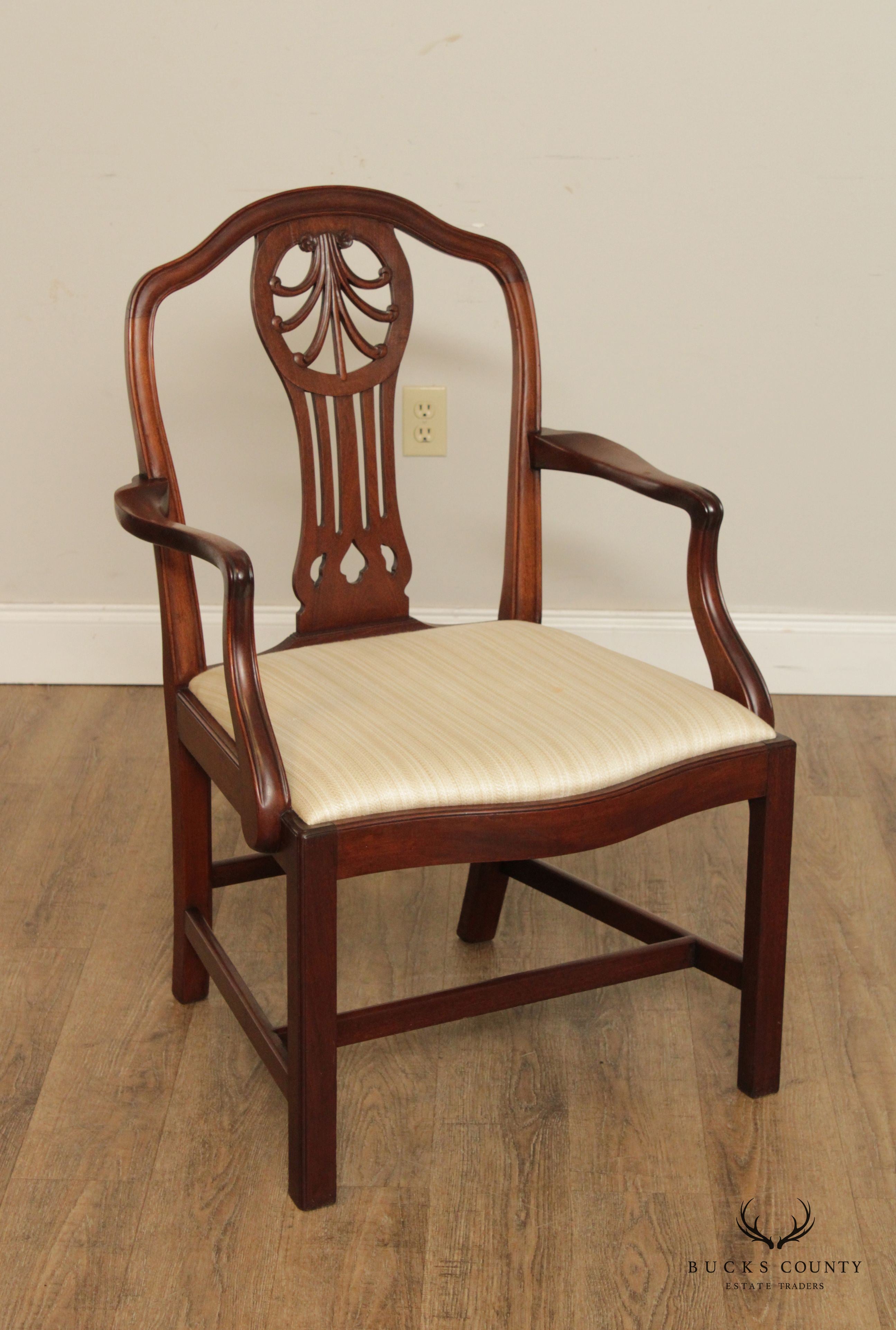 Antique Georgian Style  Set 12 Mahogany Dining Chairs