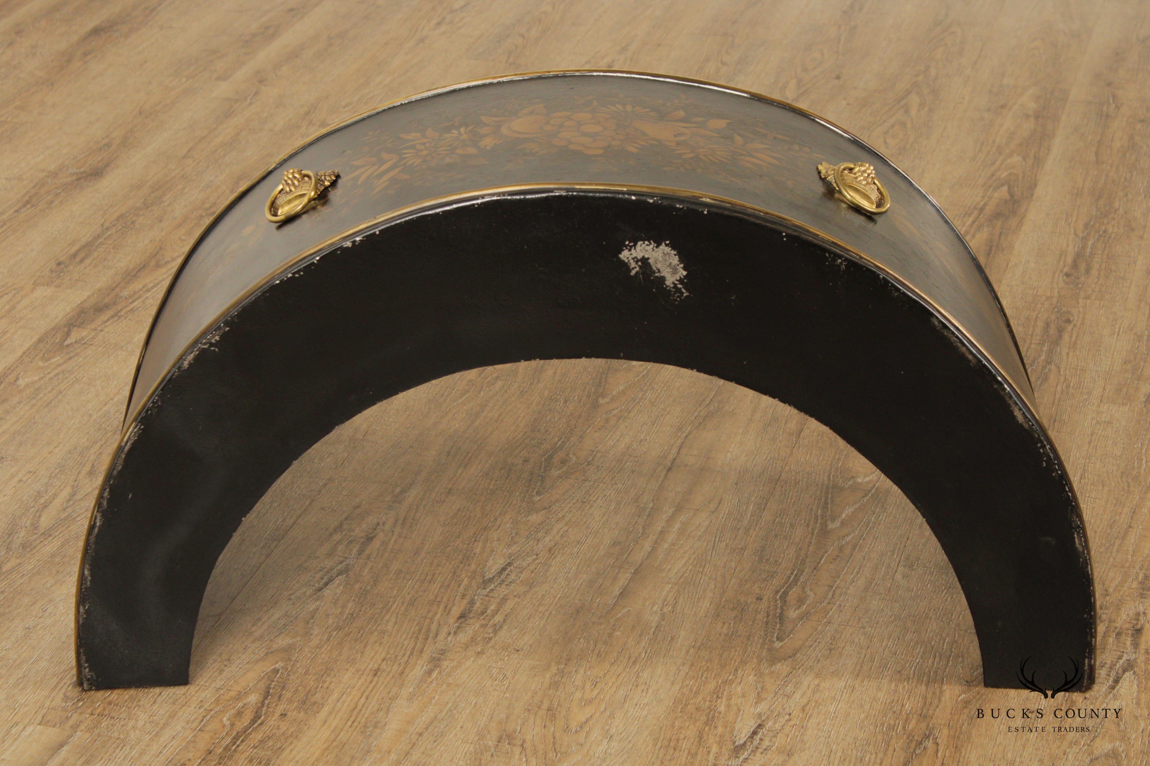 Regency Style Toleware Fireplace Fender