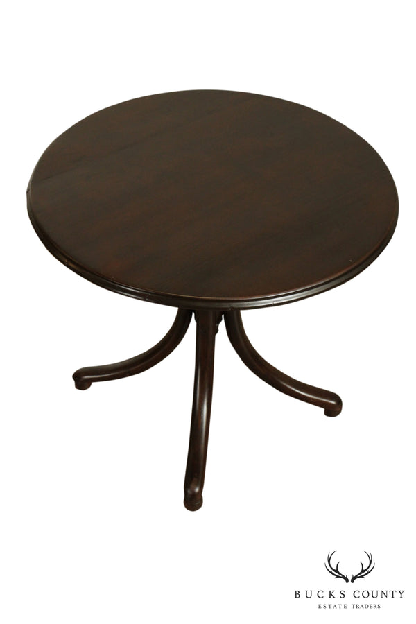 Thonet Round Bentwood Base Antique Side Table