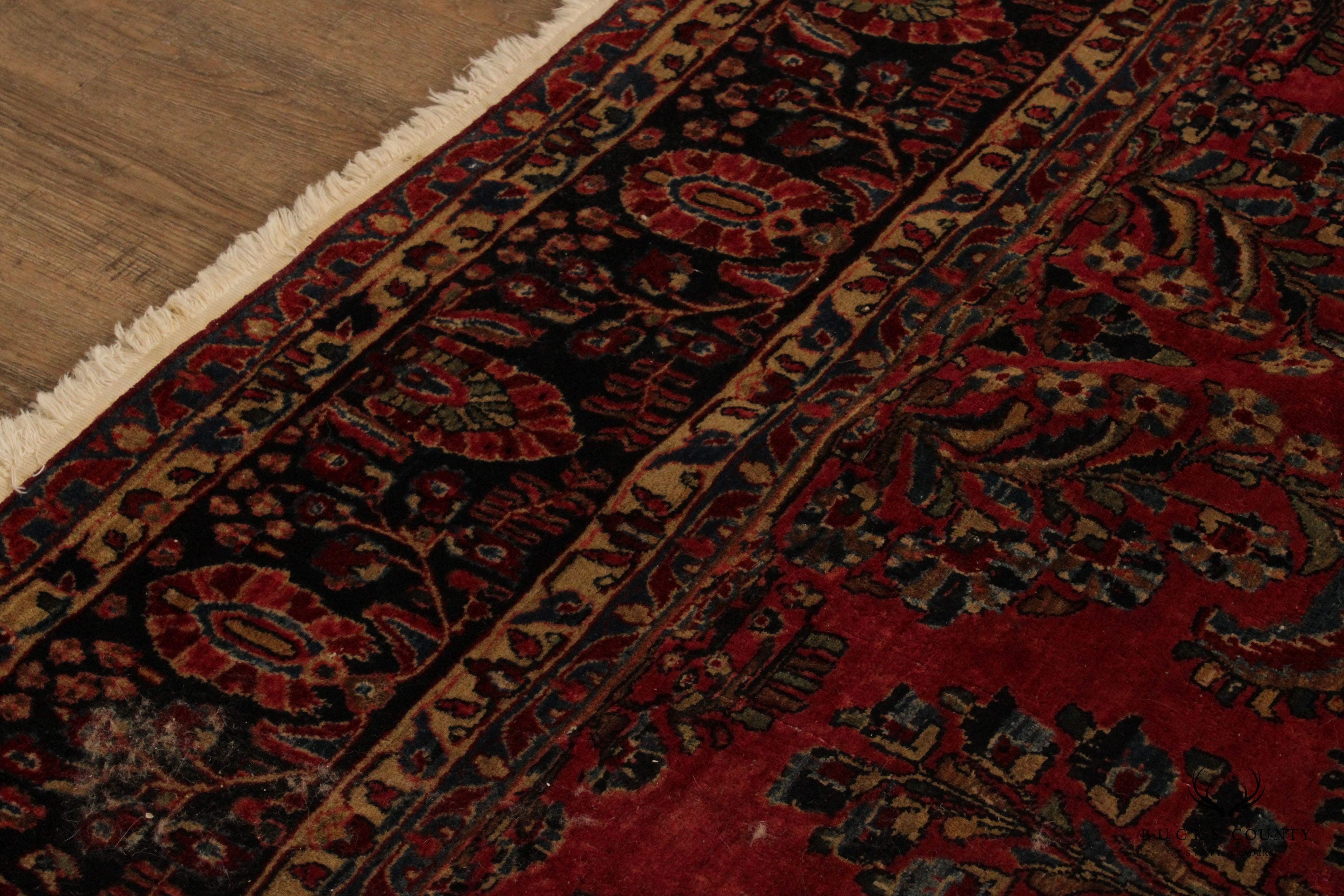 Quality Hand Tied Persian Sarouk Area Rug, 12' x 9'