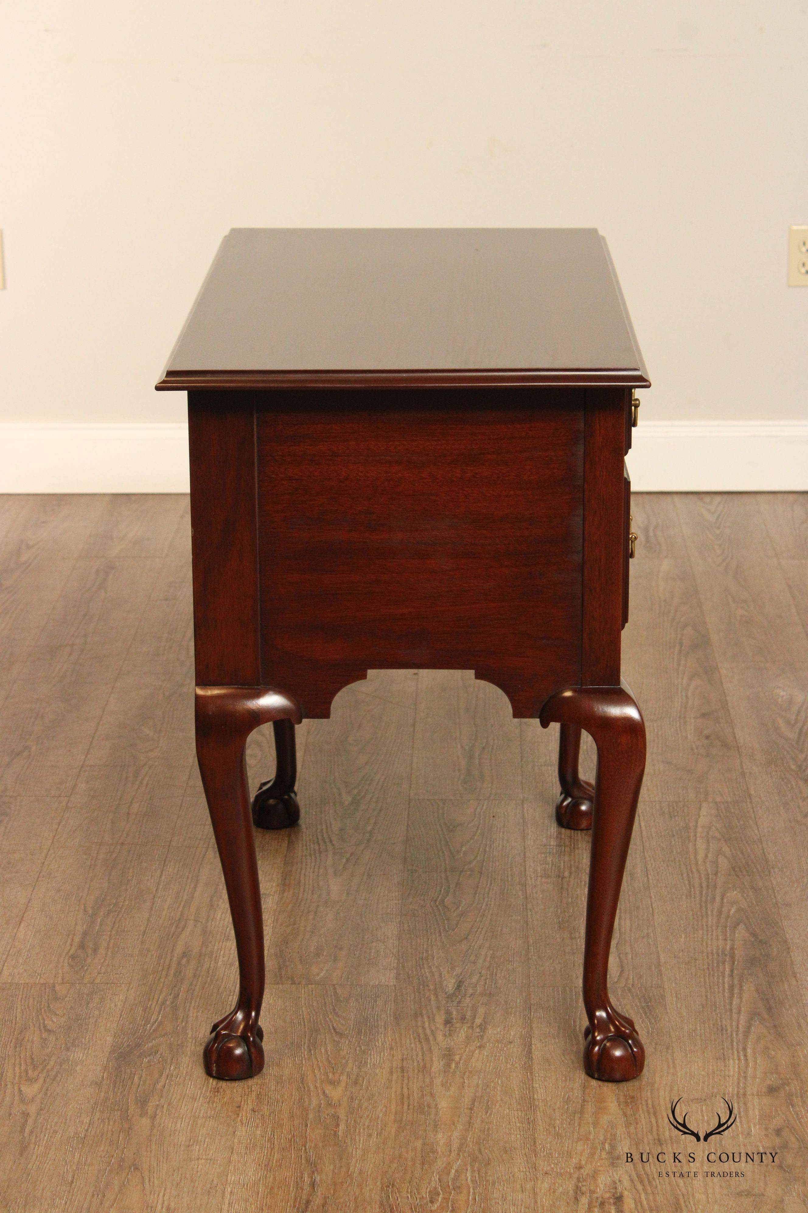 Henkel Harris SPNEA Chippendale Style Mahogany Lowboy