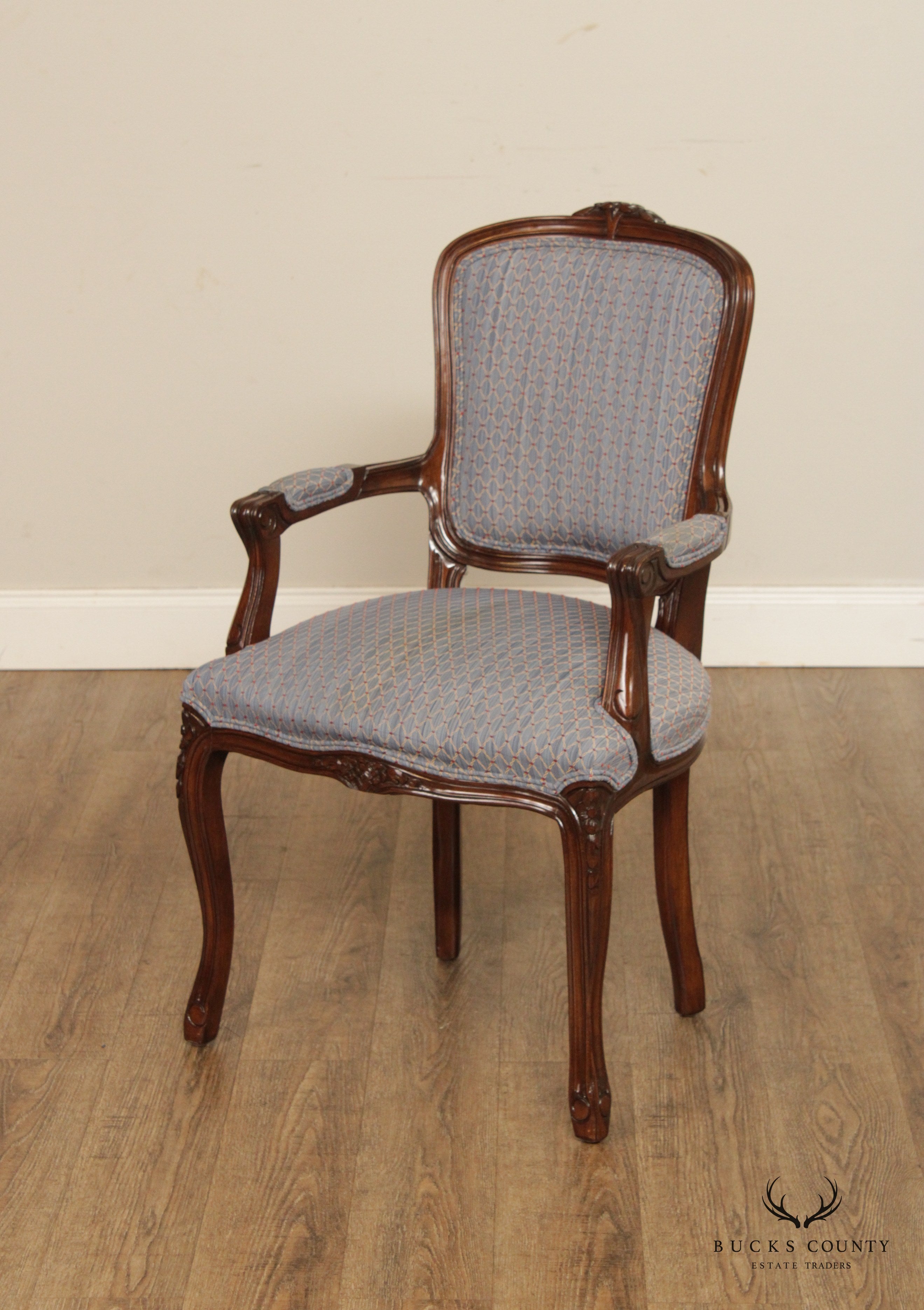 French Louis XV Style Fauteuil Armchair