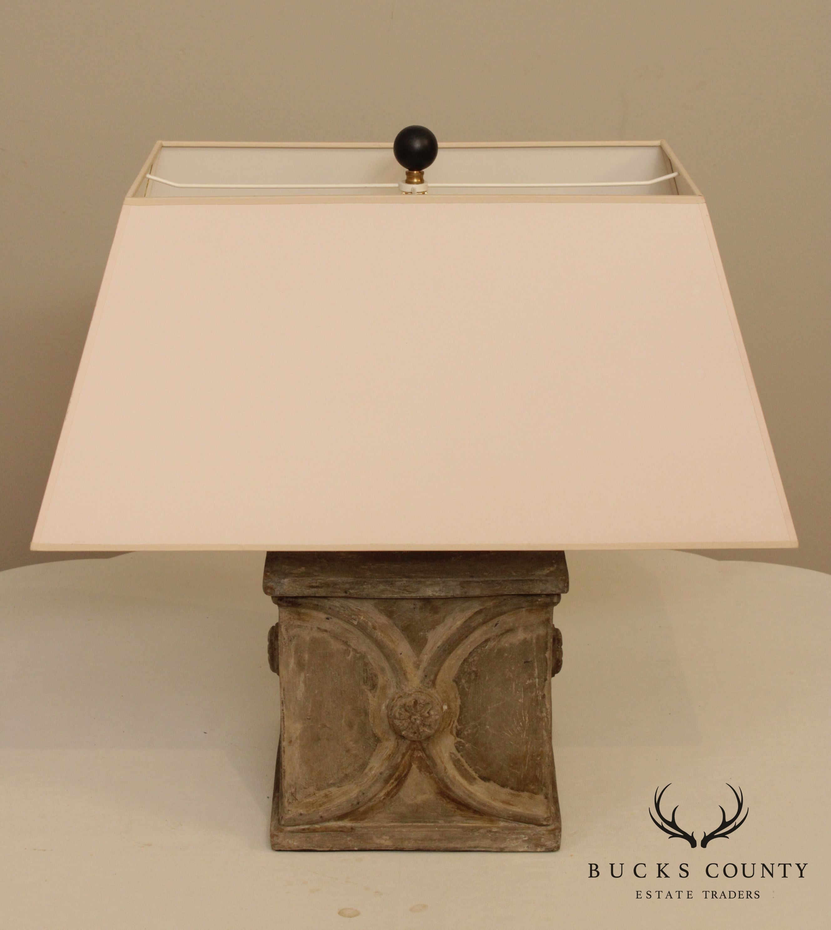 Waldenbury Collection Concrete Lamp by Currey & Company