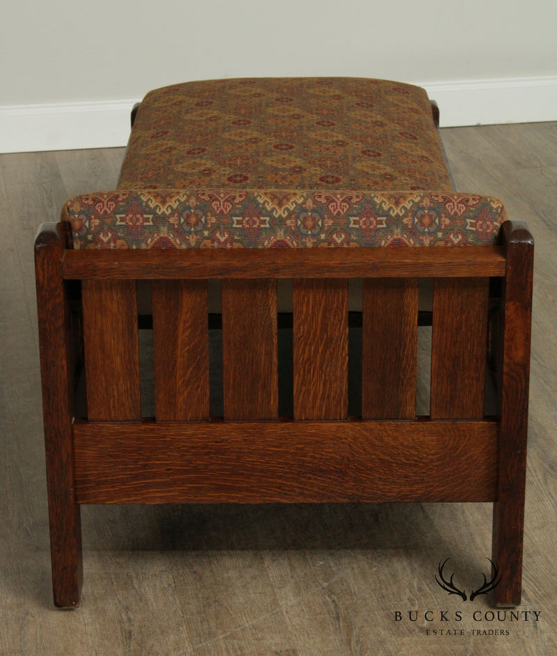 Eldredge & Miller Antique Mission Oak Day Bed Chaise Lounge