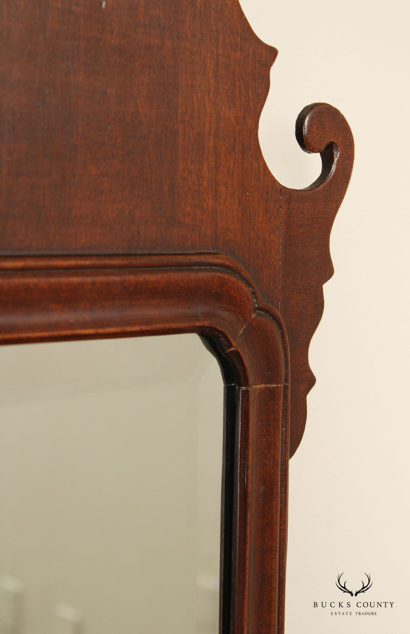 Friedman Brothers Colonial Williamsburg Restoration Chippendale Style Mahogany Wall Mirror