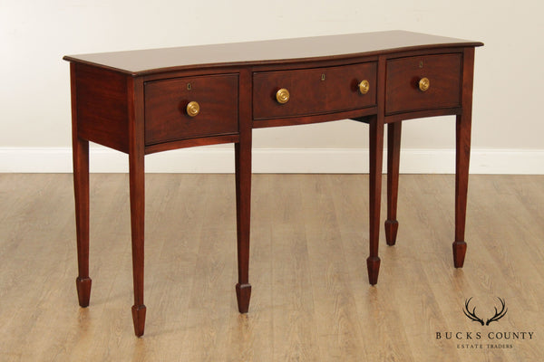 Wright Table Company Federal Style Mahogany Sideboard Console Table