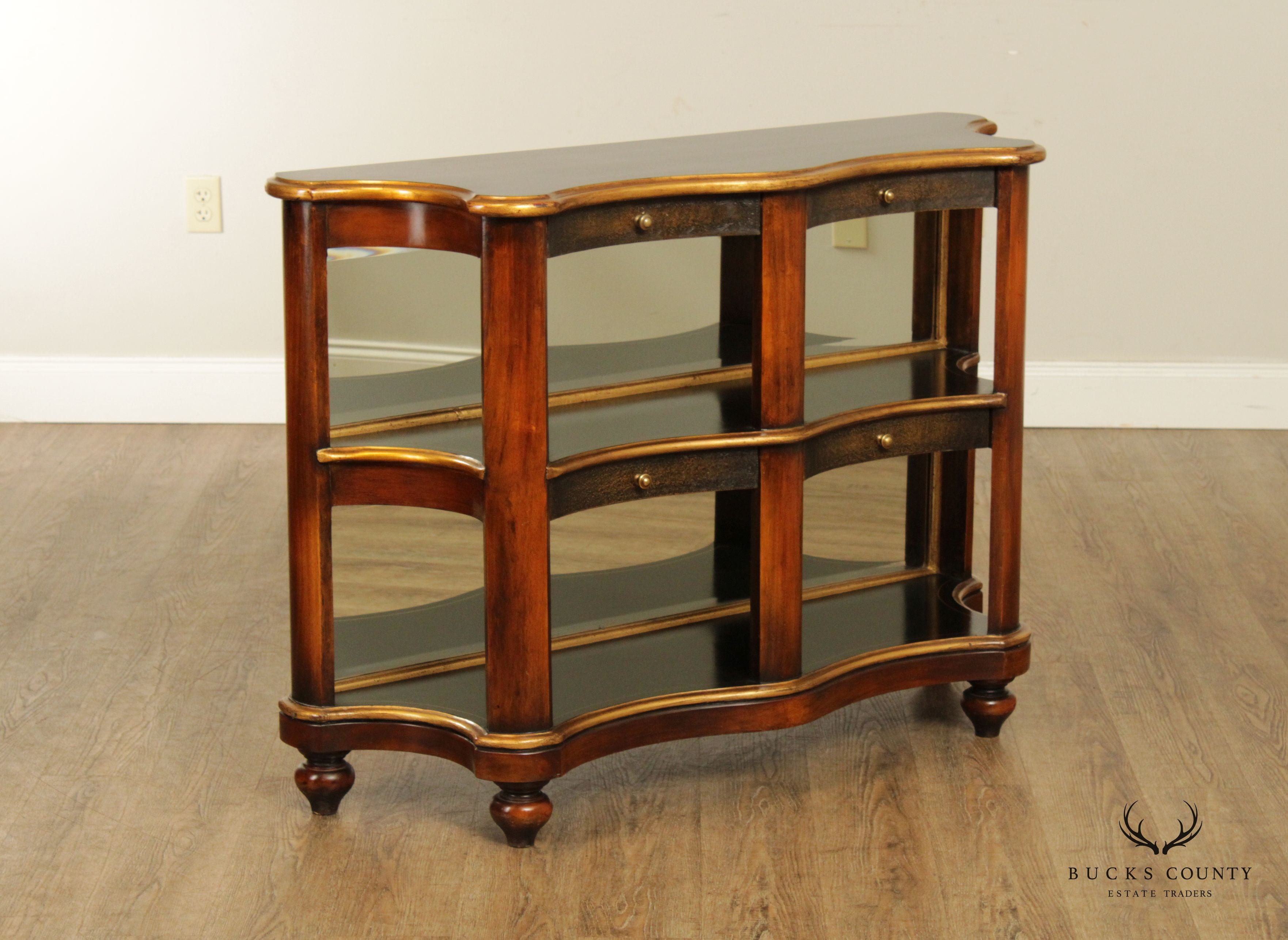 Regency Style Three-Tier Mahogany Console