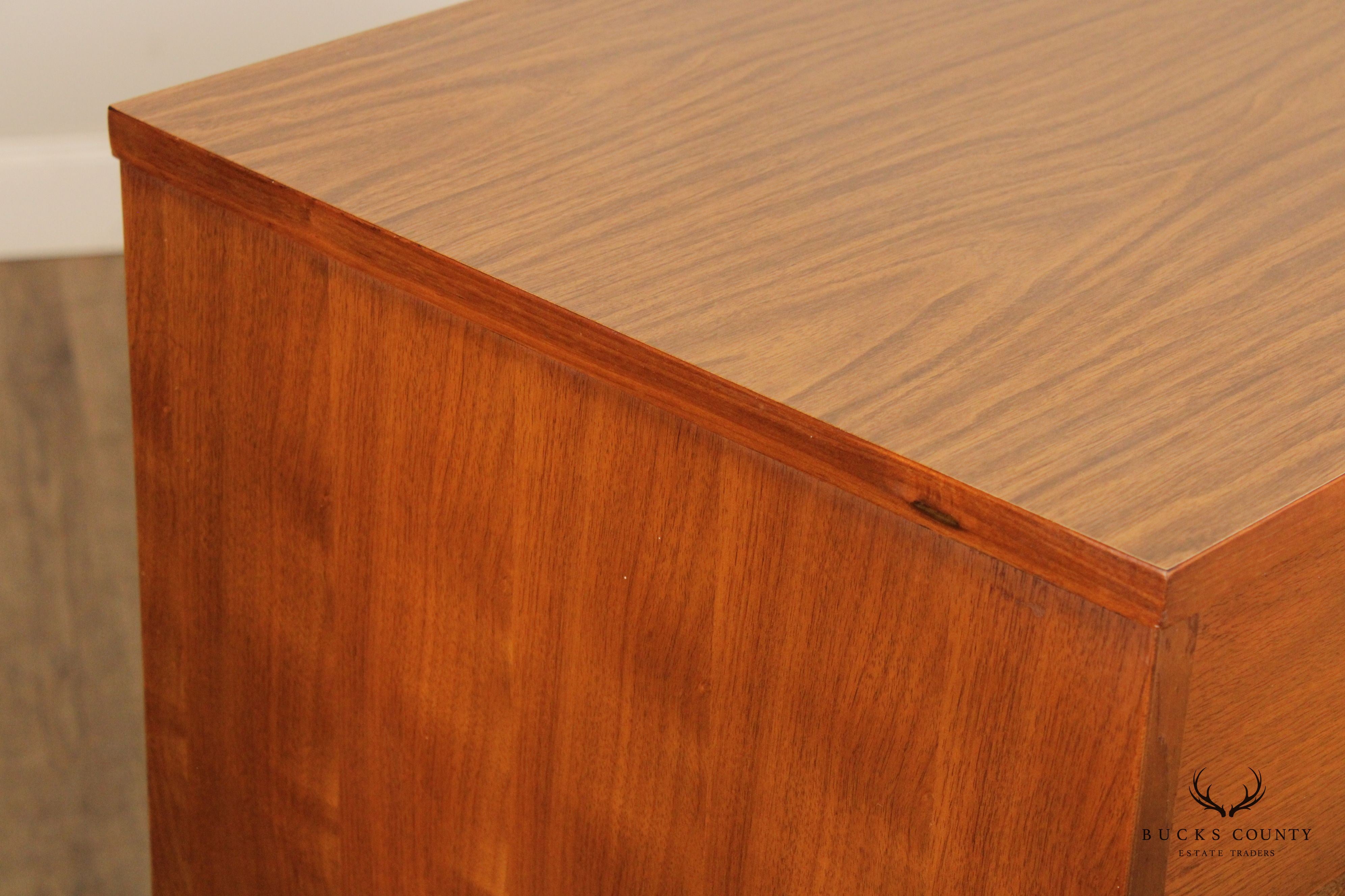 Mid Century Modern Walnut High Chest of Drawers