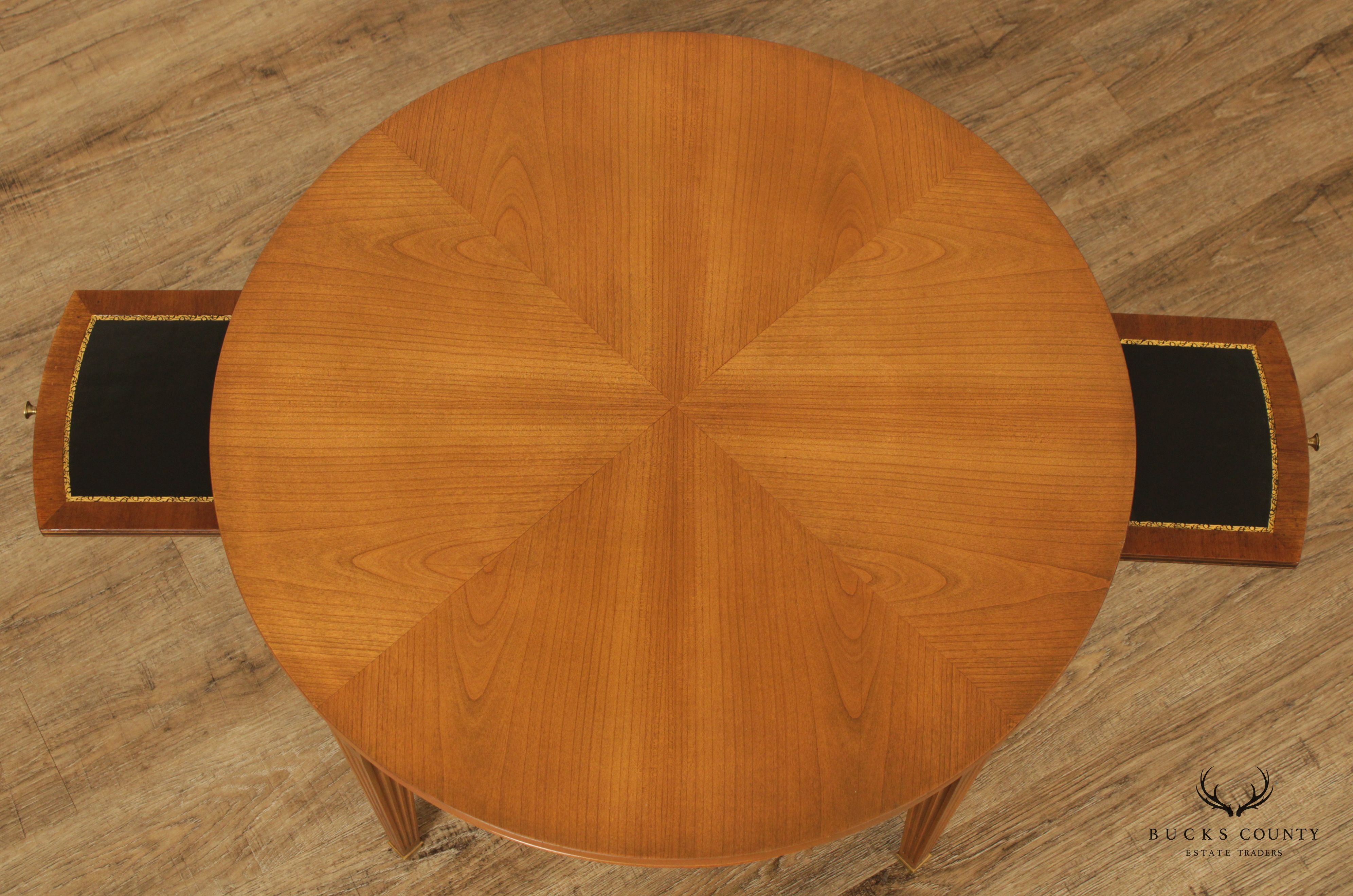 Baker Furniture French Directoire Style Round Coffee Table