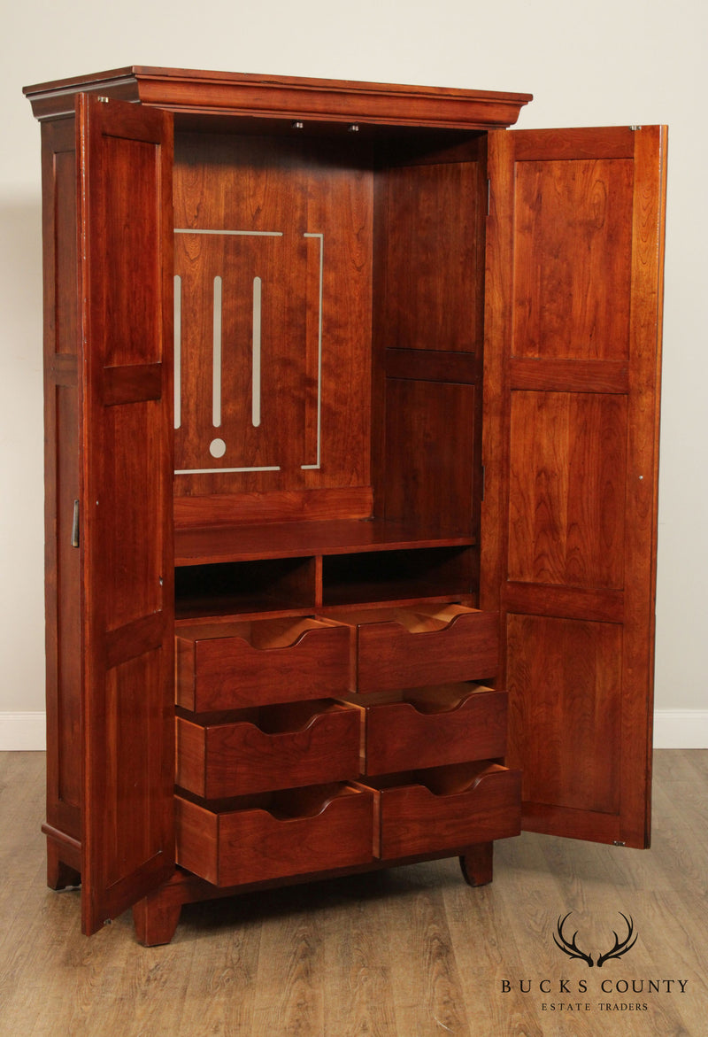 Harden Mission Style Cherry Entertainment Cabinet