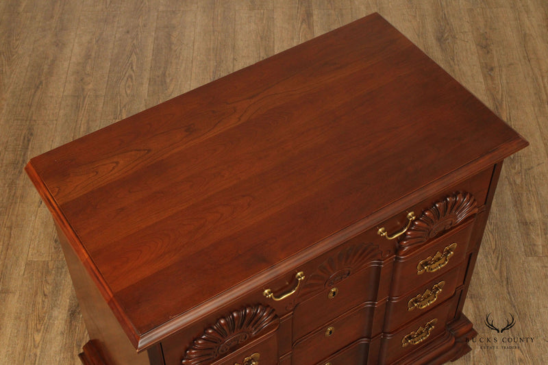 Harden Chippendale Style Cherry Block Front Goddard Chest