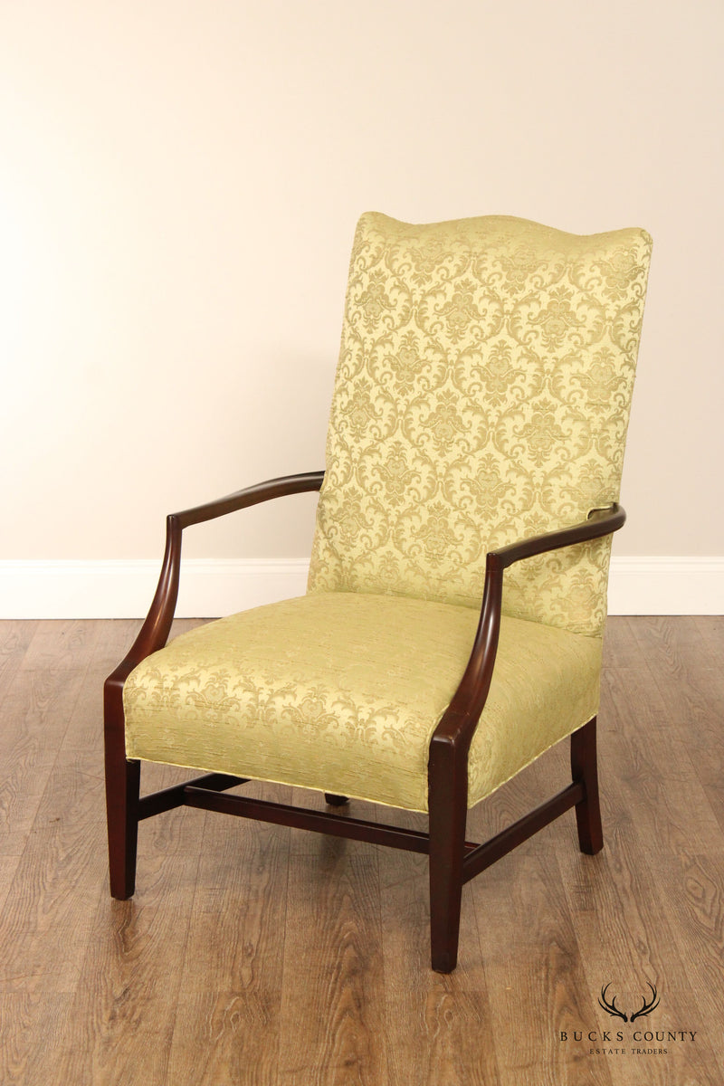 Chippendale Style Mahogany Lolling Armchair