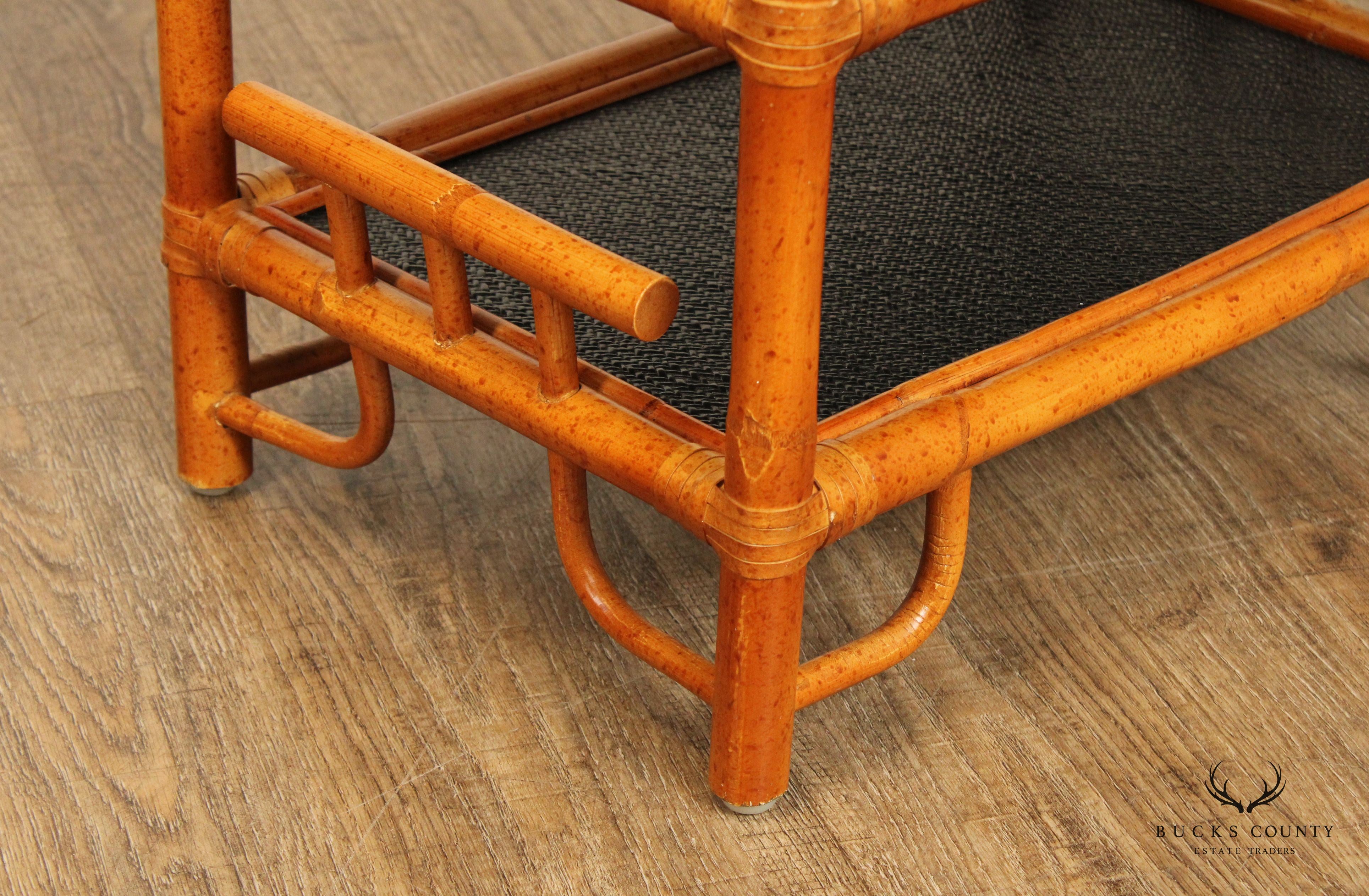 Vintage Chinese Stye Bamboo Magazine Rack