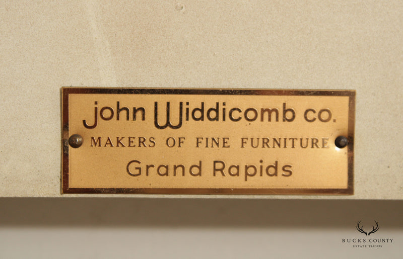 John Widdicomb Venetian Style Vintage Partial Gilt Painted King Size Headboard