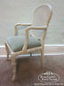 Pair of Faux Naturalistic White Washed Arm Chairs